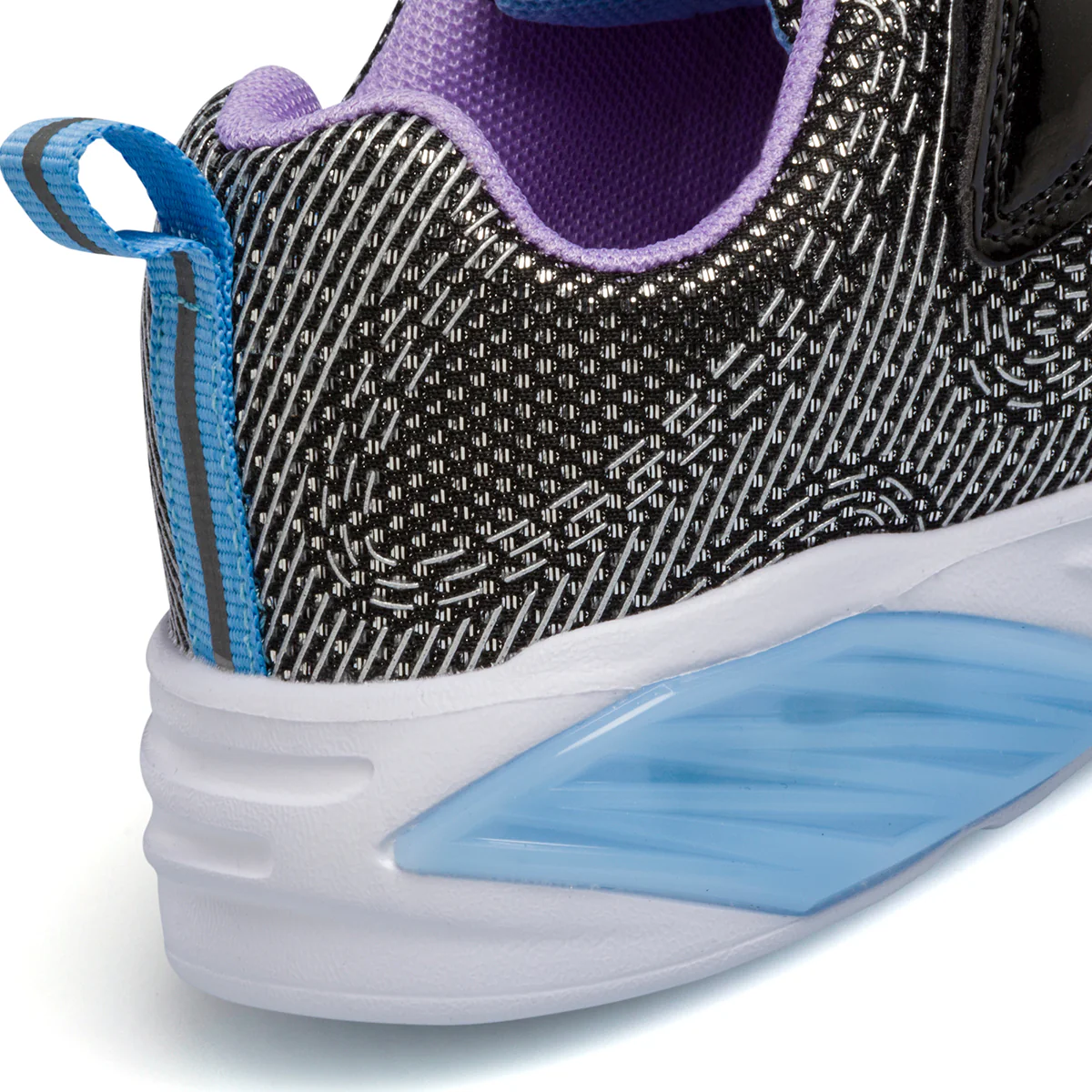 Scarpe da ginnastica nere da bambina con luci nella suola Champion Wave G PS - Image 8