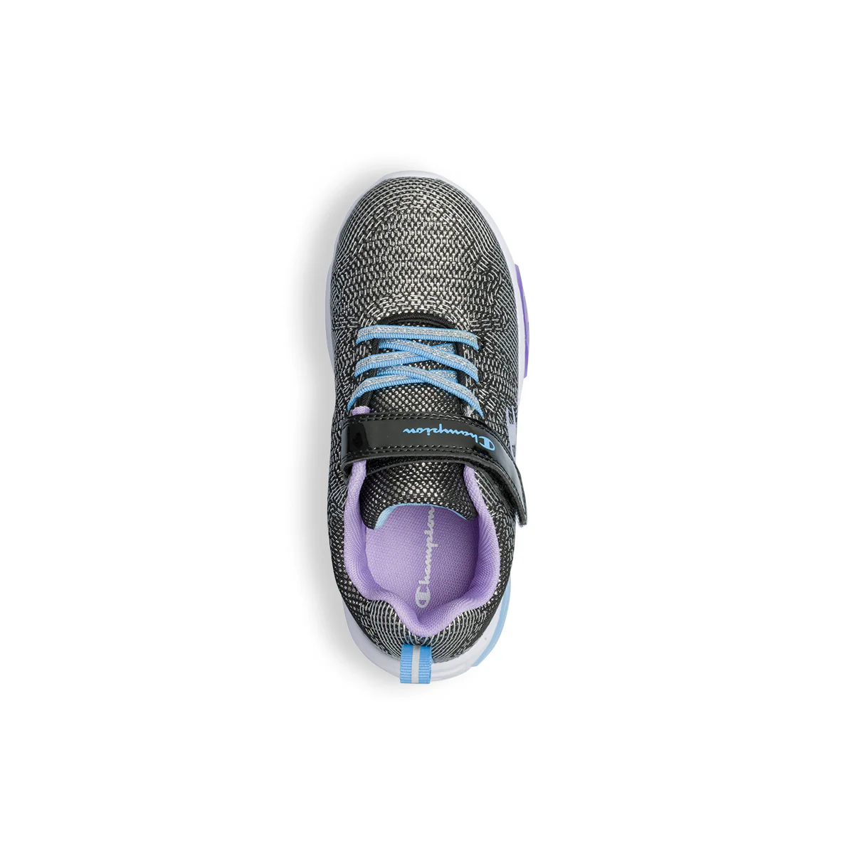 Scarpe da ginnastica nere da bambina con luci nella suola Champion Wave G PS - Image 9