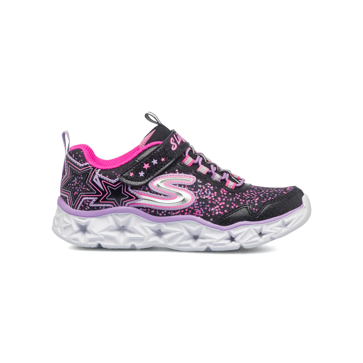 Scarpe da ginnastica nere da bambina con luci nella suola Skechers S Lights: Galaxy Lights - Image 2