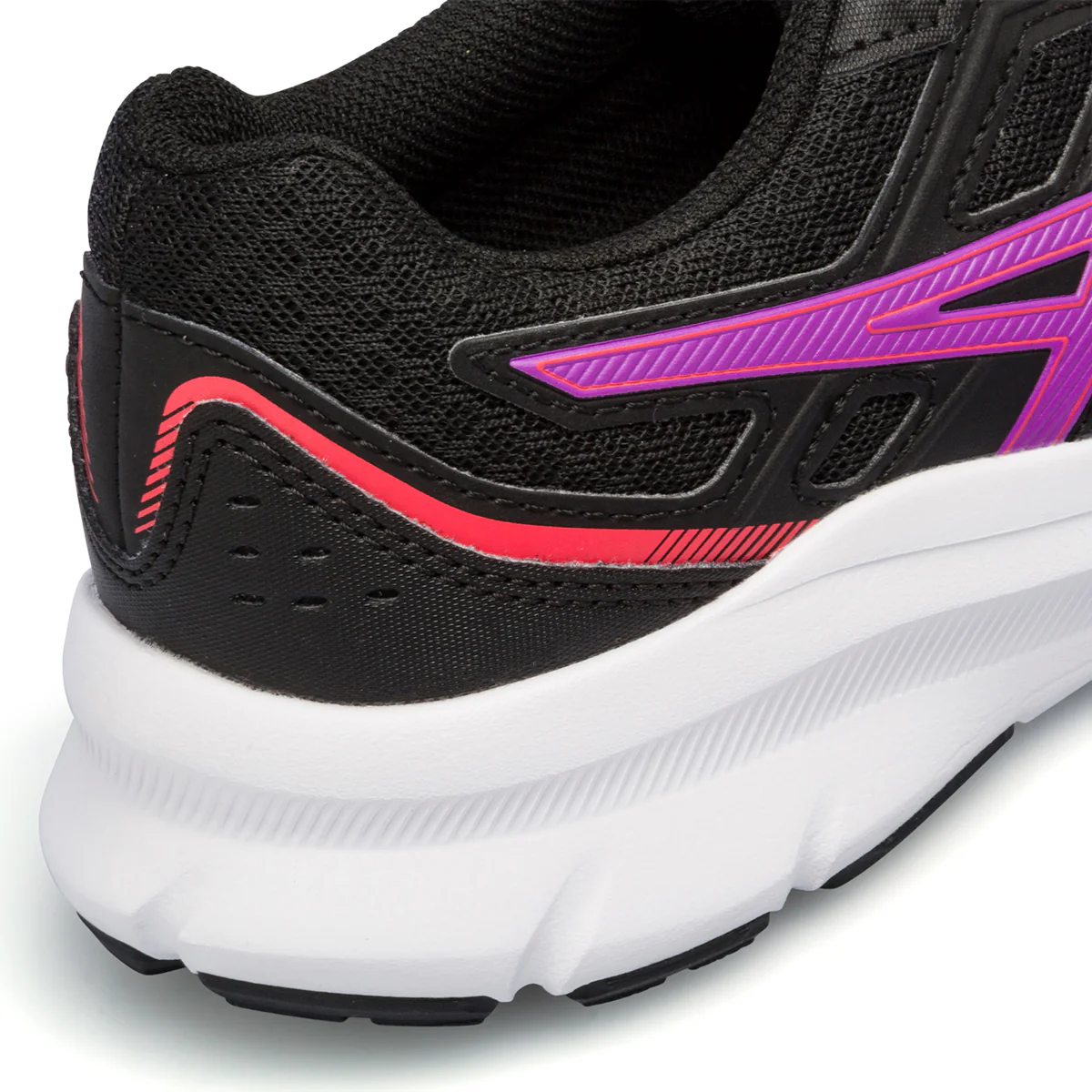 Scarpe da ginnastica nere da bambina con strisce laterali a contrasto Asics Jolt 3 GS - Image 7