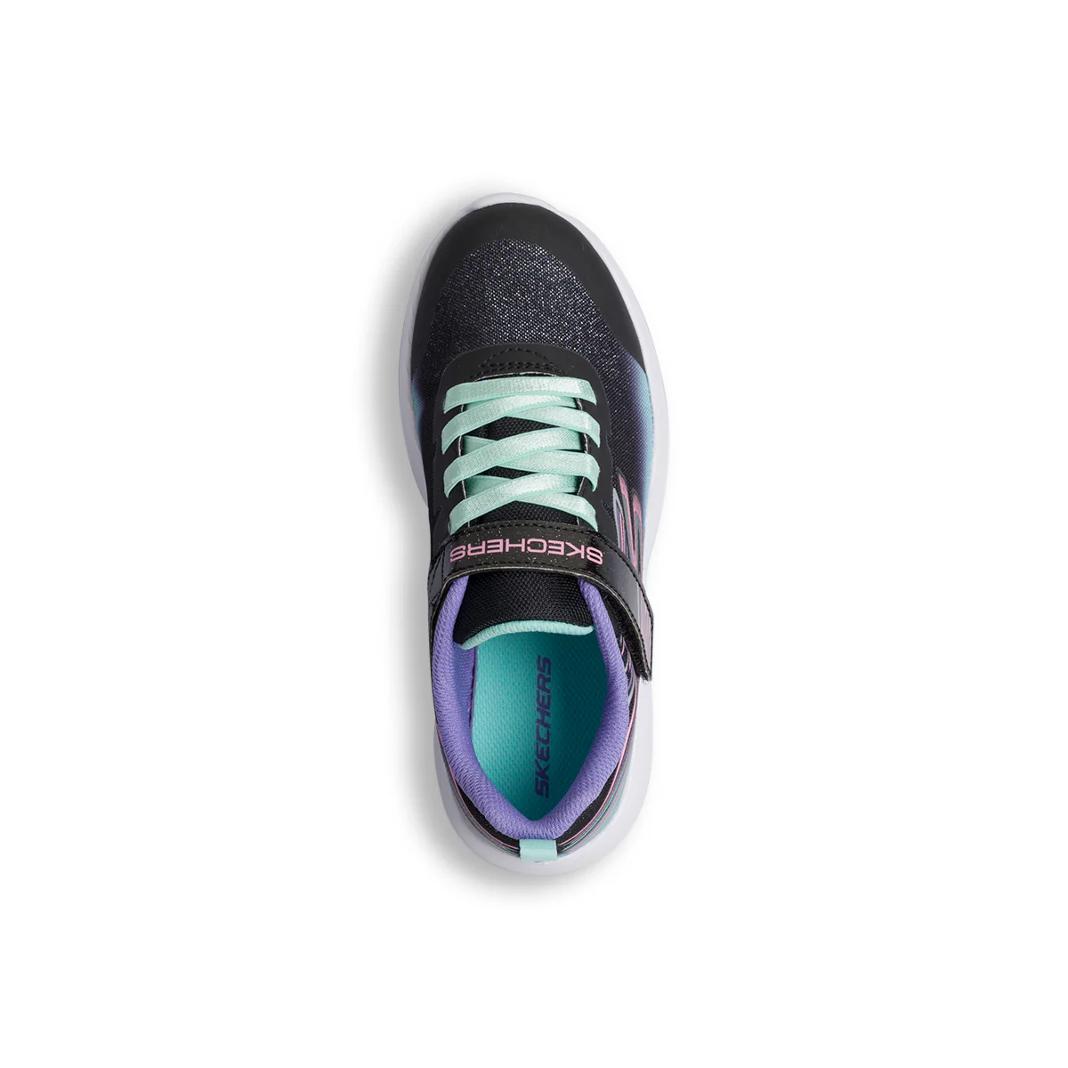 Scarpe da ginnastica nere da bambina Skechers Dyna-Lite - Image 7