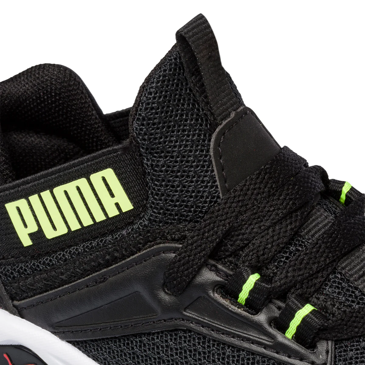 Scarpe da ginnastica nere da bambino con dettagli fluo Puma Enzo 2 Refresh AC Ps - Image 6