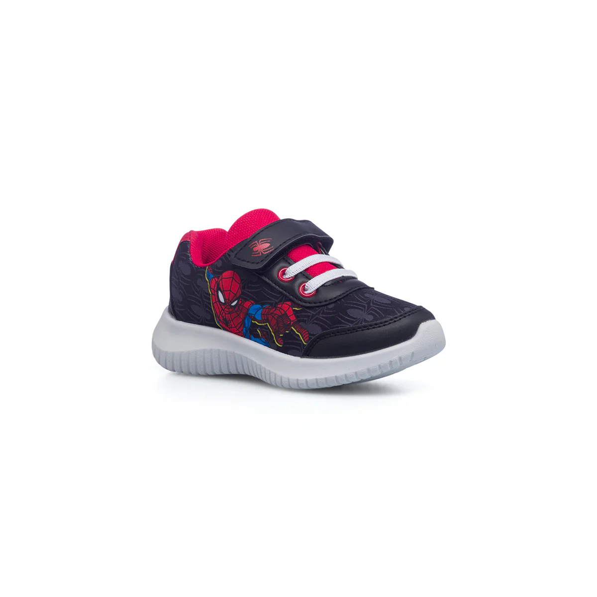 Scarpe da ginnastica nere da bambino con stampa laterale Spiderman - Image 2