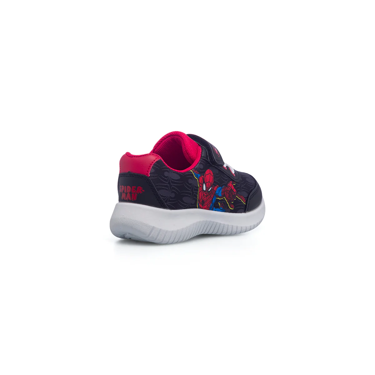 Scarpe da ginnastica nere da bambino con stampa laterale Spiderman - Image 3