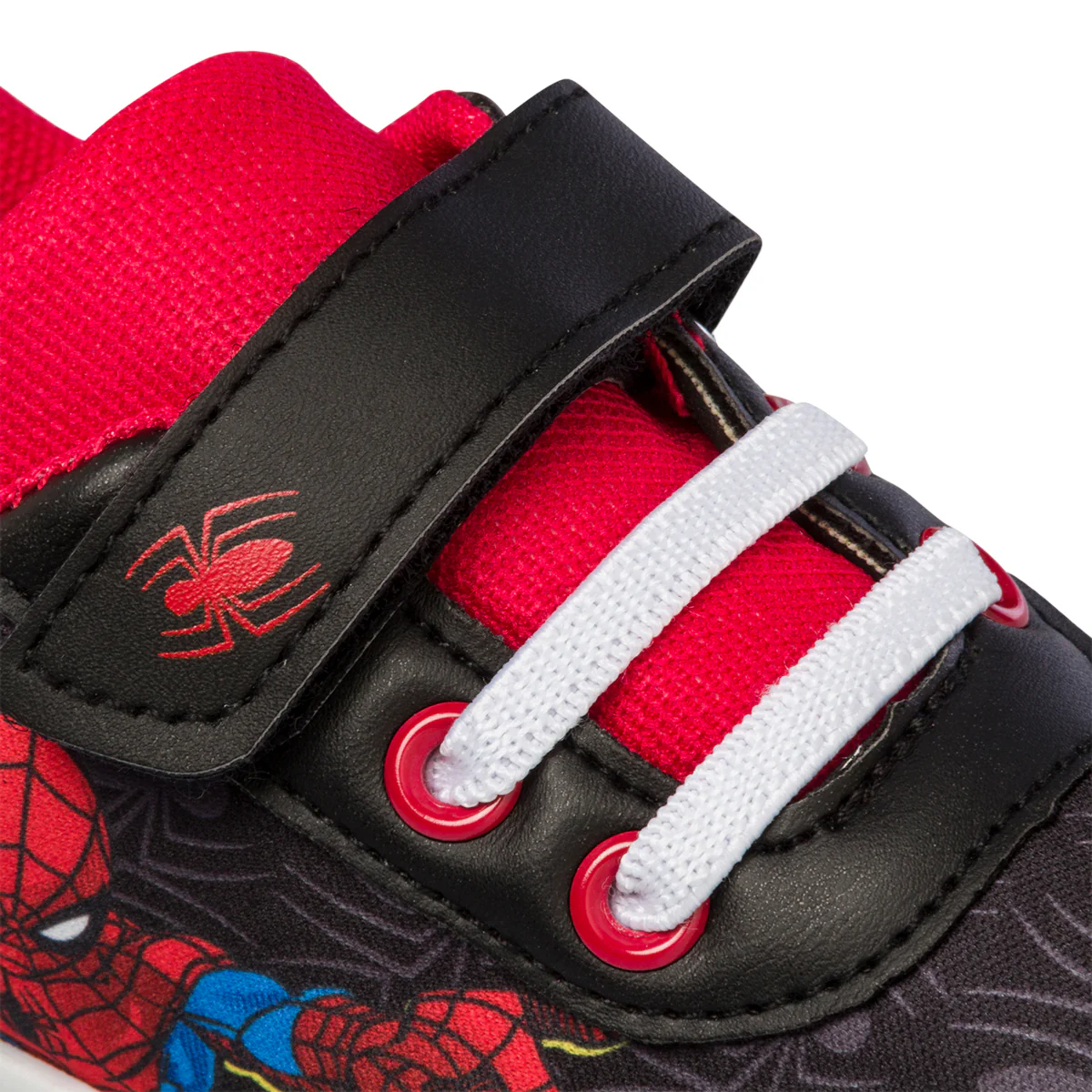 Scarpe da ginnastica nere da bambino con stampa laterale Spiderman - Image 6