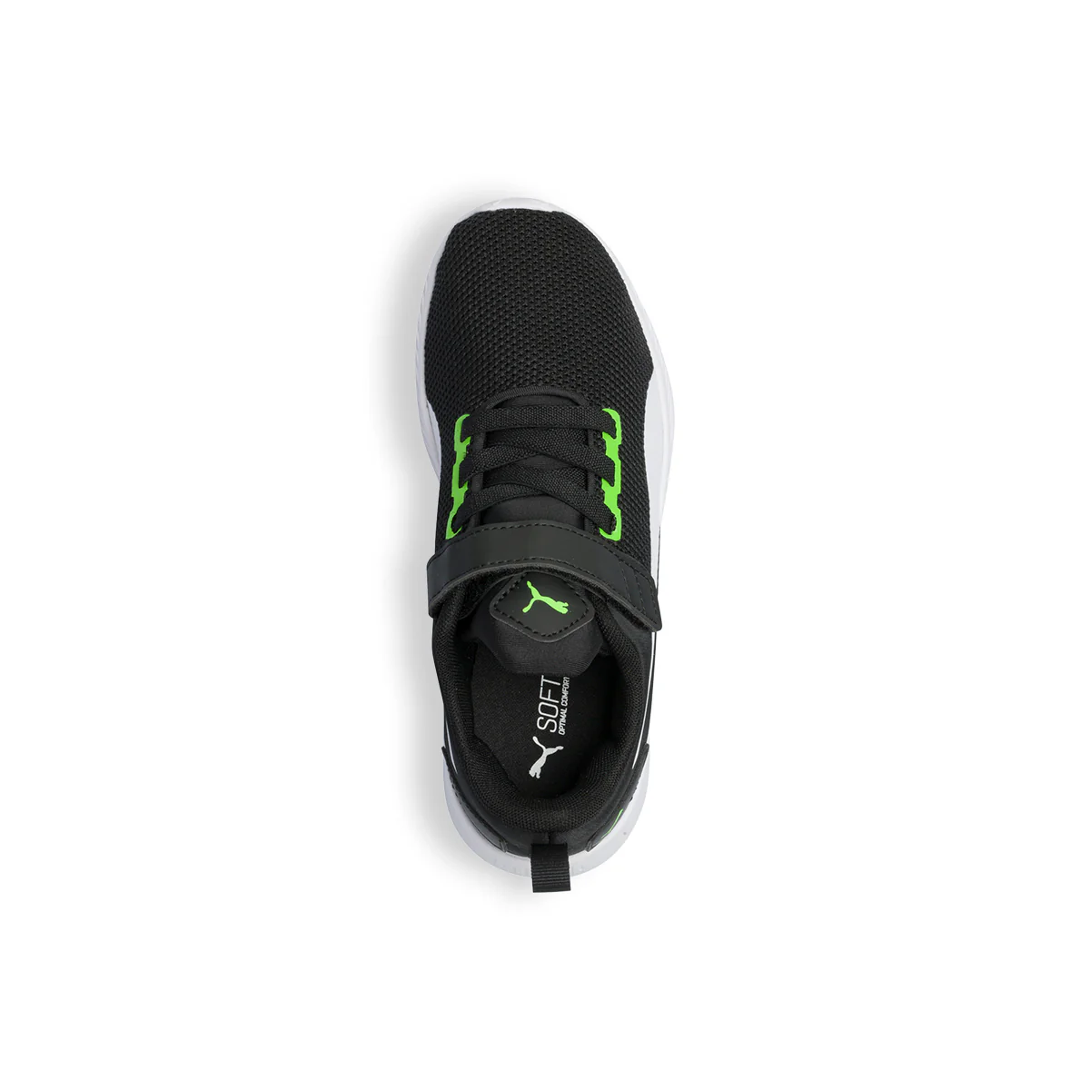 Scarpe da ginnastica nere da bambino con striscia laterale Puma Flyer Runner V PS - Image 8