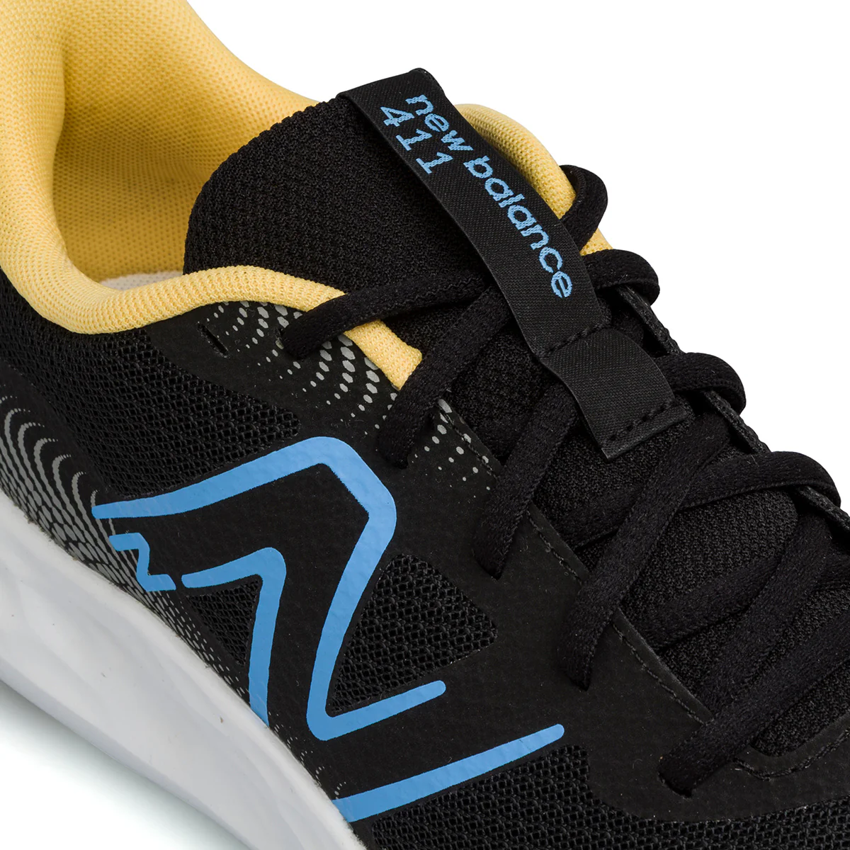 Scarpe da Ginnastica Nere da Uomo con logo azzurro New Balance - Image 4