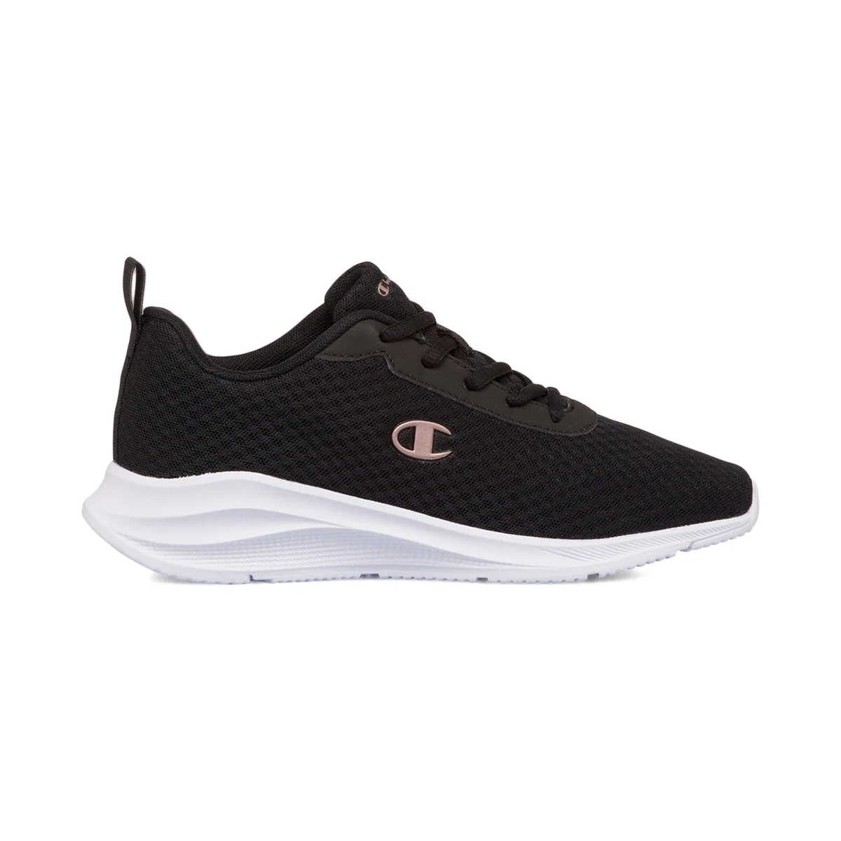 Scarpe da ginnastica nere da donna con logo laterale Champion Bound Core