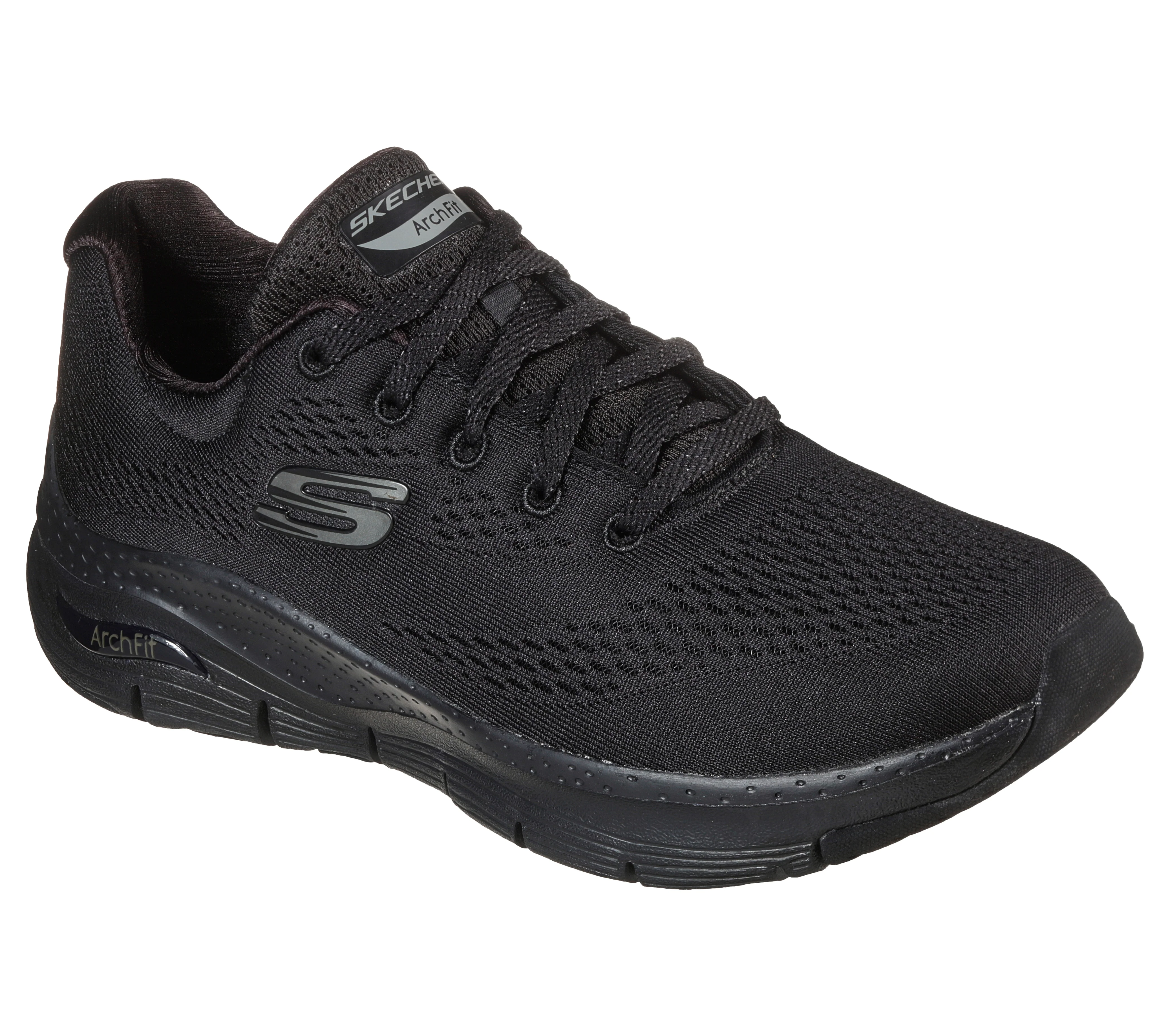 Scarpe da ginnastica nere da donna con soletta Arch-Fit Skechers Big Appeal - Image 5
