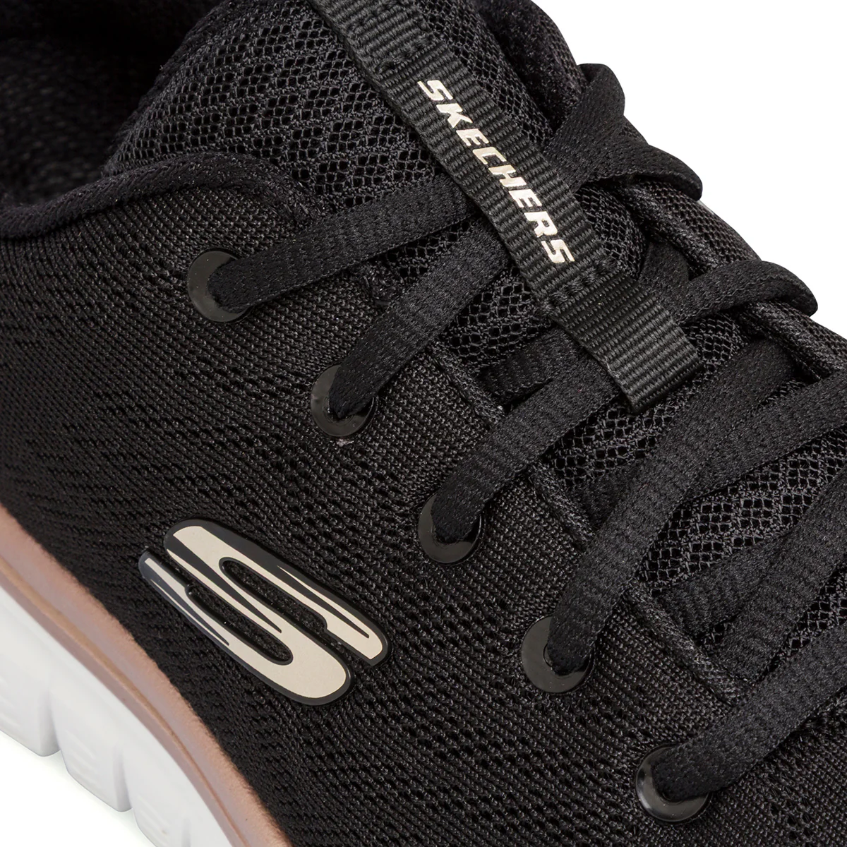 Scarpe da ginnastica nere da donna con soletta in memory foam Skechers Graceful - Image 4