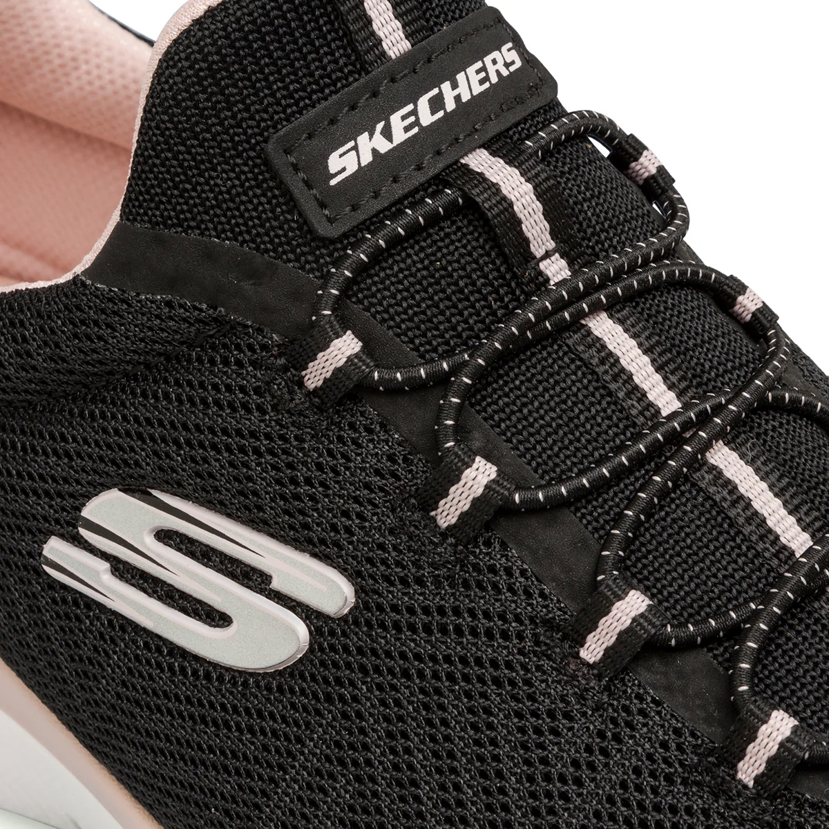 Scarpe da ginnastica nere da Donna con soletta in memory foam Skechers Summits - Image 4