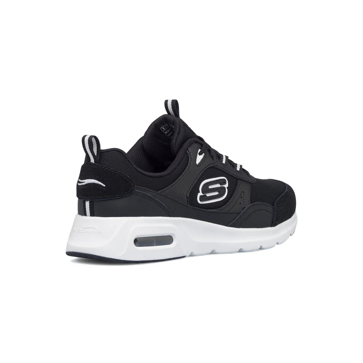 Scarpe da ginnastica nere da donna con soletta Memory Foam Skechers Skech-Air Court - Cool Avenue - Image 3