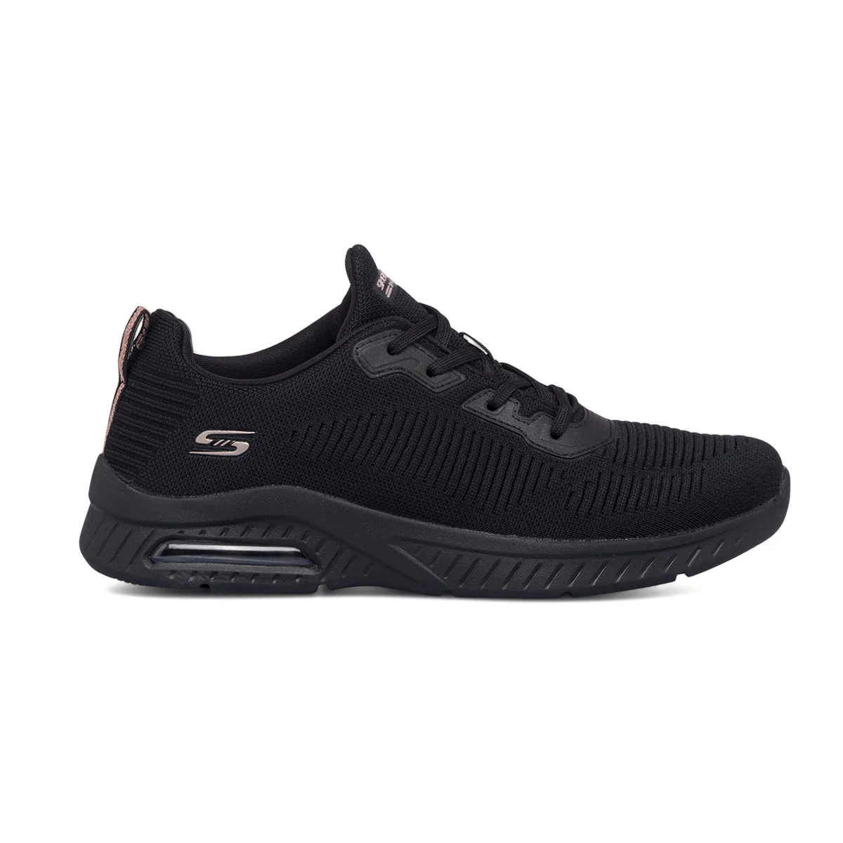 Scarpe da ginnastica nere da donna con soletta Memory Foam Skechers Squad Air - Close Encounter