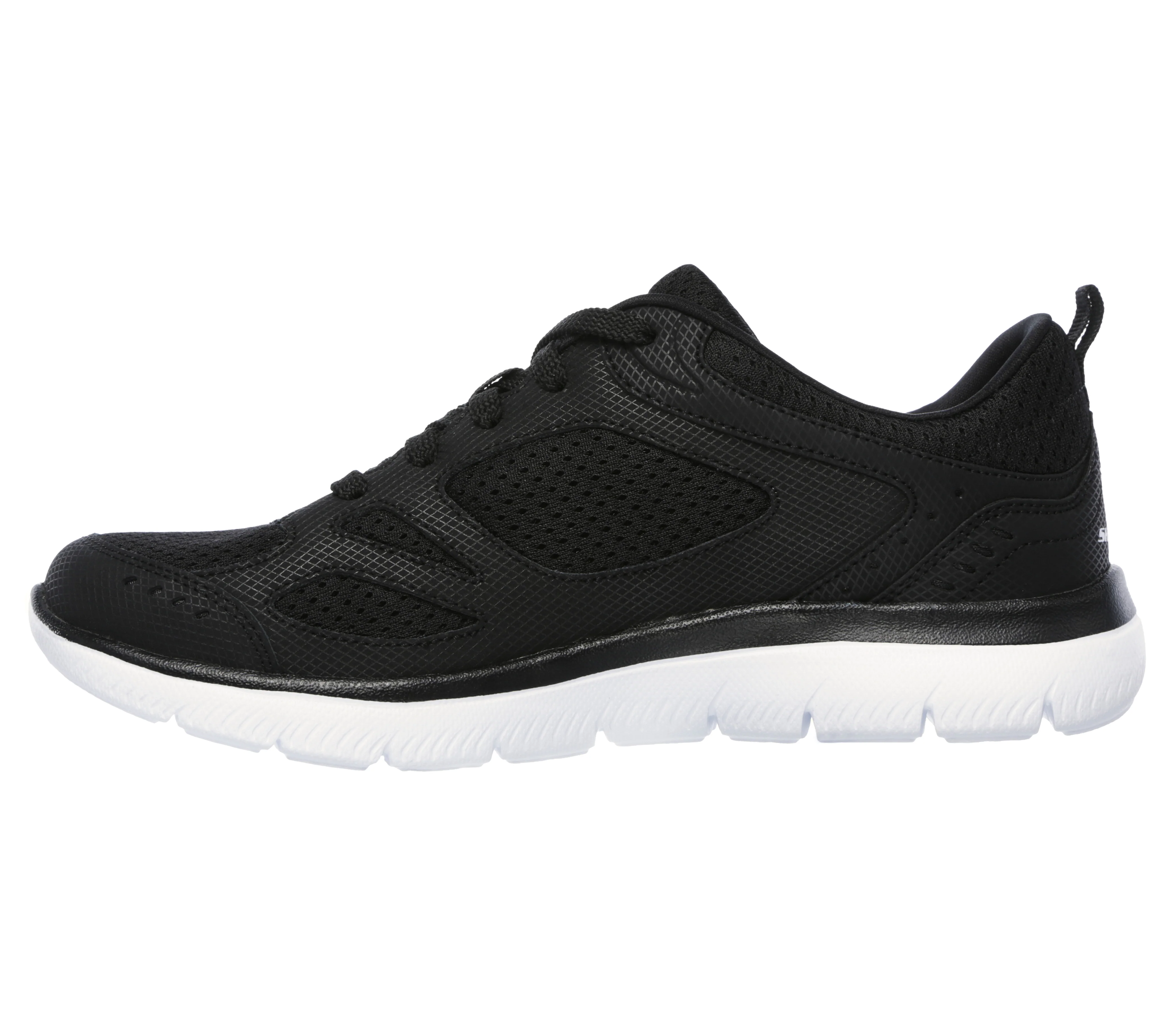 Scarpe da ginnastica nere da donna con soletta Memory Foam Skechers Summits - Image 4