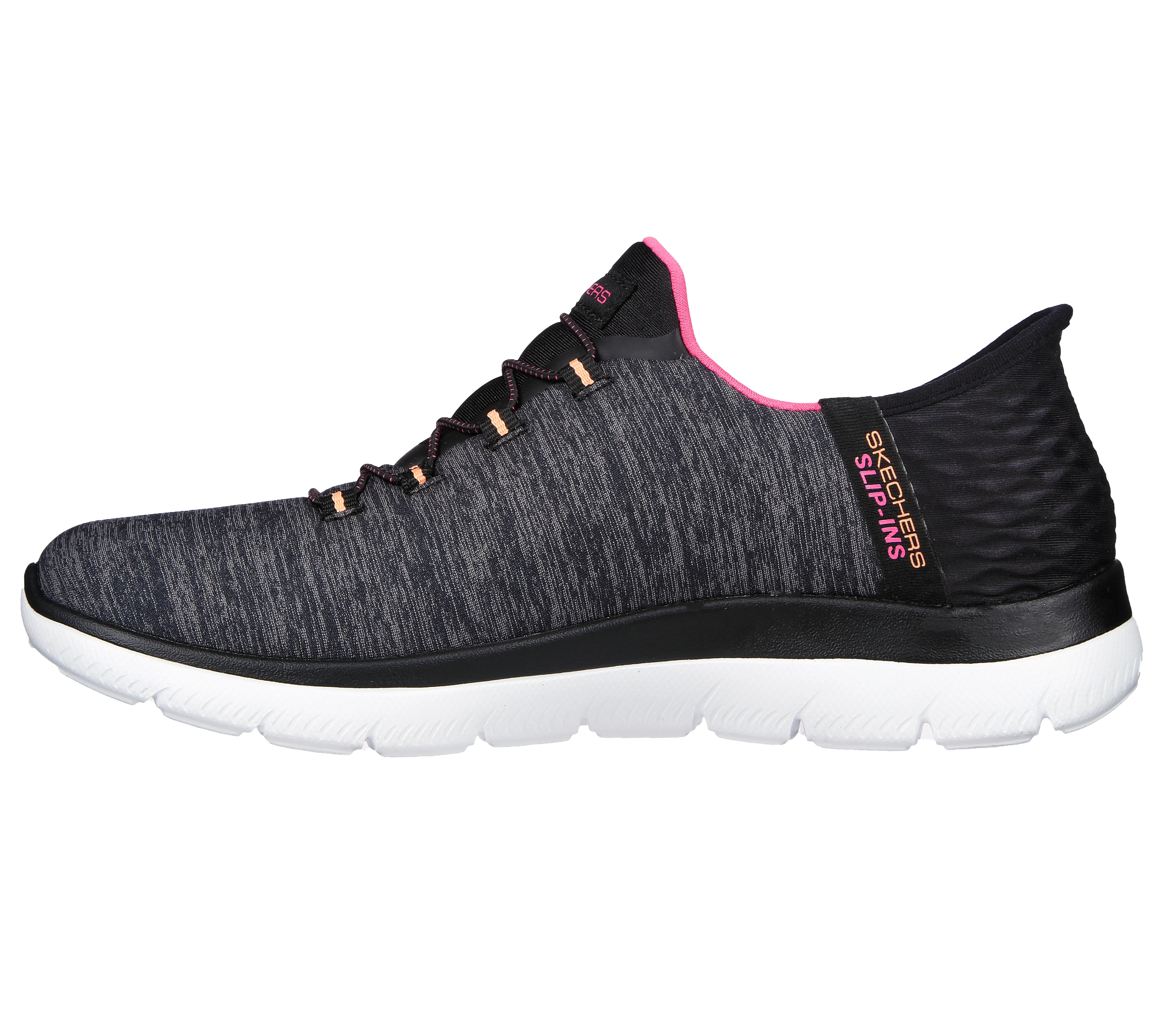 Scarpe da ginnastica nere da donna con sottopiede Memory Foam Skechers Summits - Image 4