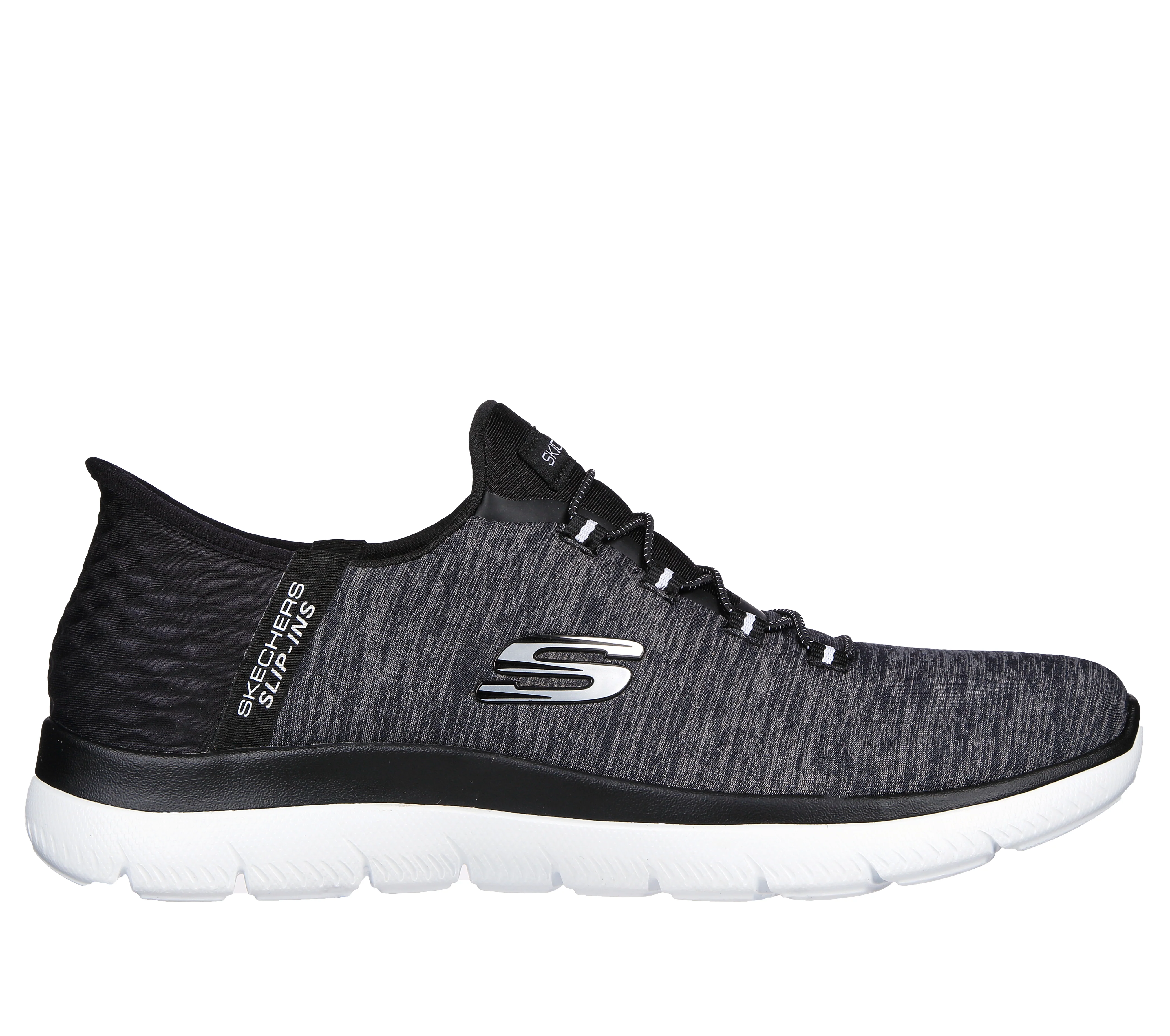 Scarpe da ginnastica nere da donna con sottopiede Memory Foam Skechers Summits