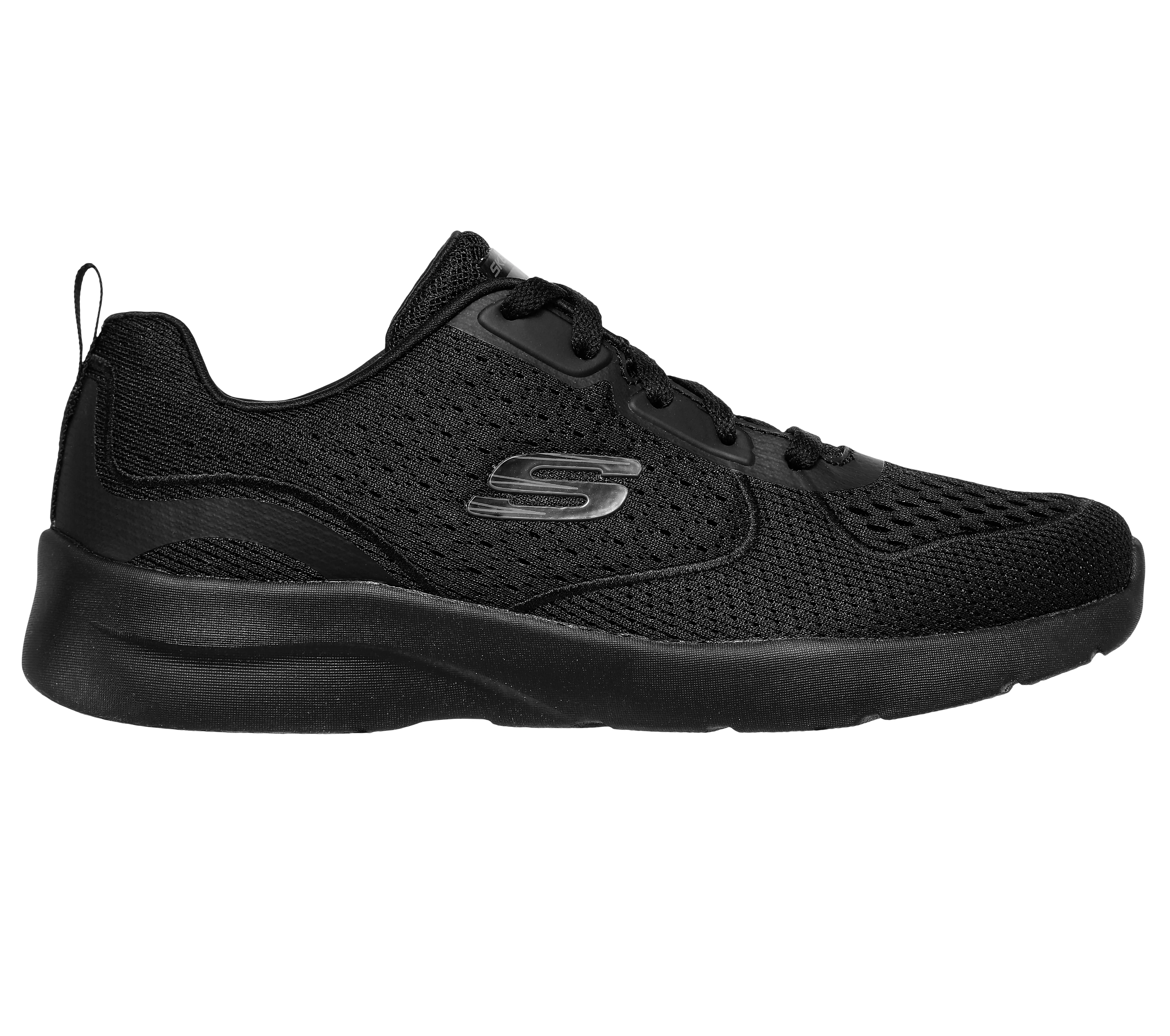 Scarpe da ginnastica nere da donna con suola Memory Foam Skechers Dynamight 2.0