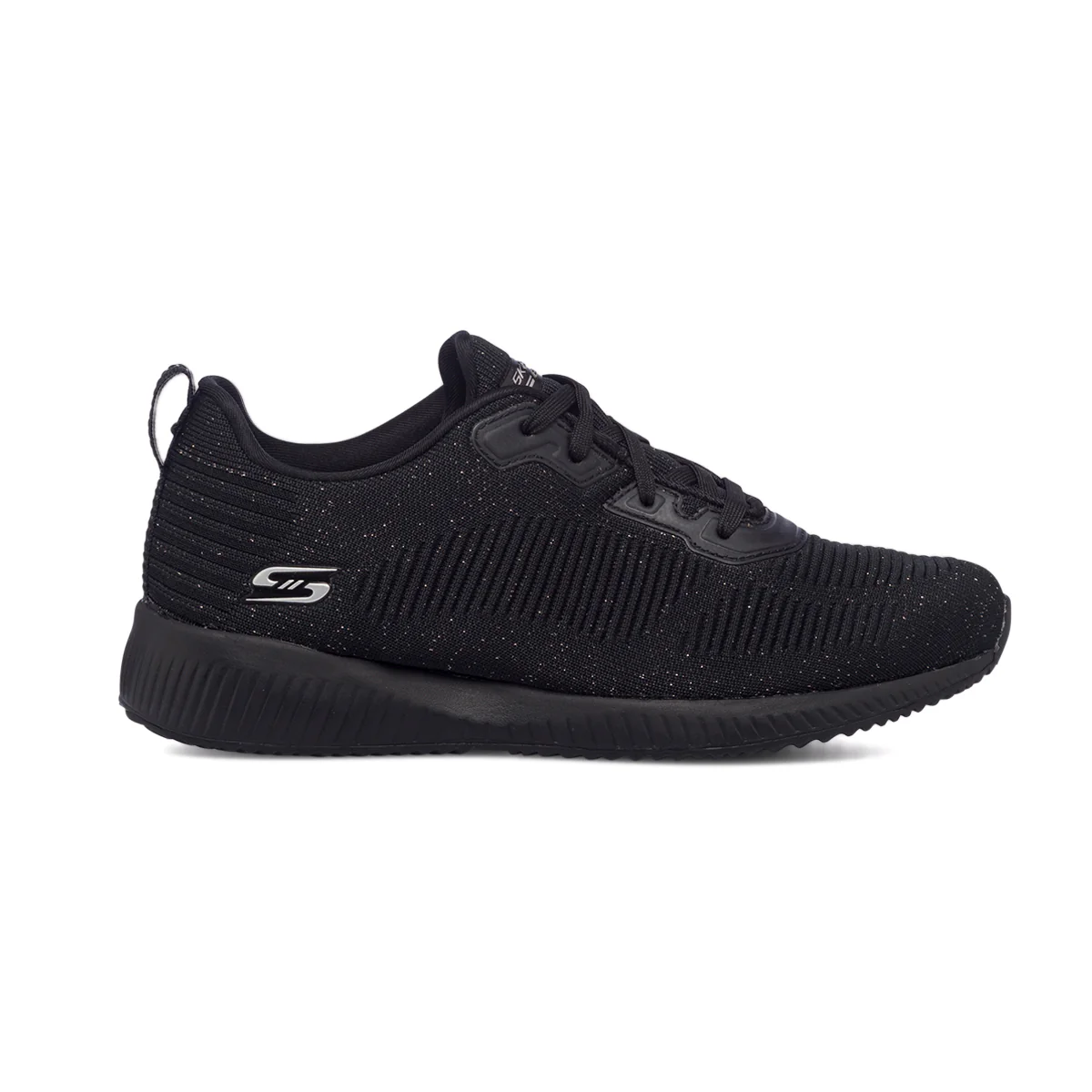 Scarpe da ginnastica nere da donna Skechers Bobs Sport Squad - Total Glam