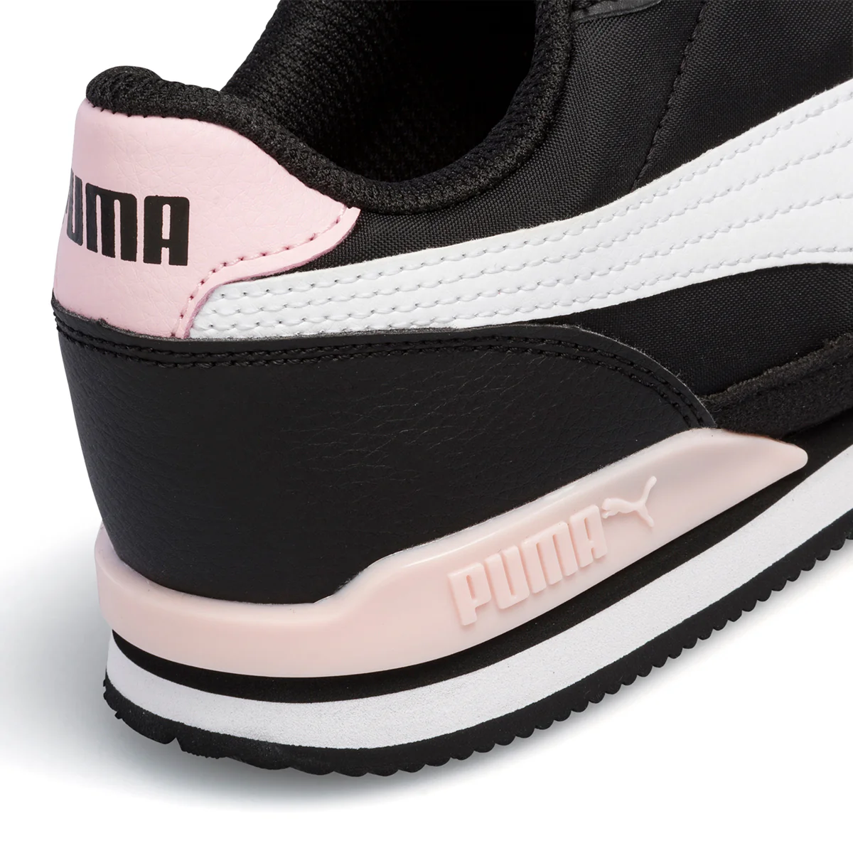 Scarpe da ginnastica nere da ragazza con logo laterale Puma ST Runner v3 NL Jr - Image 12