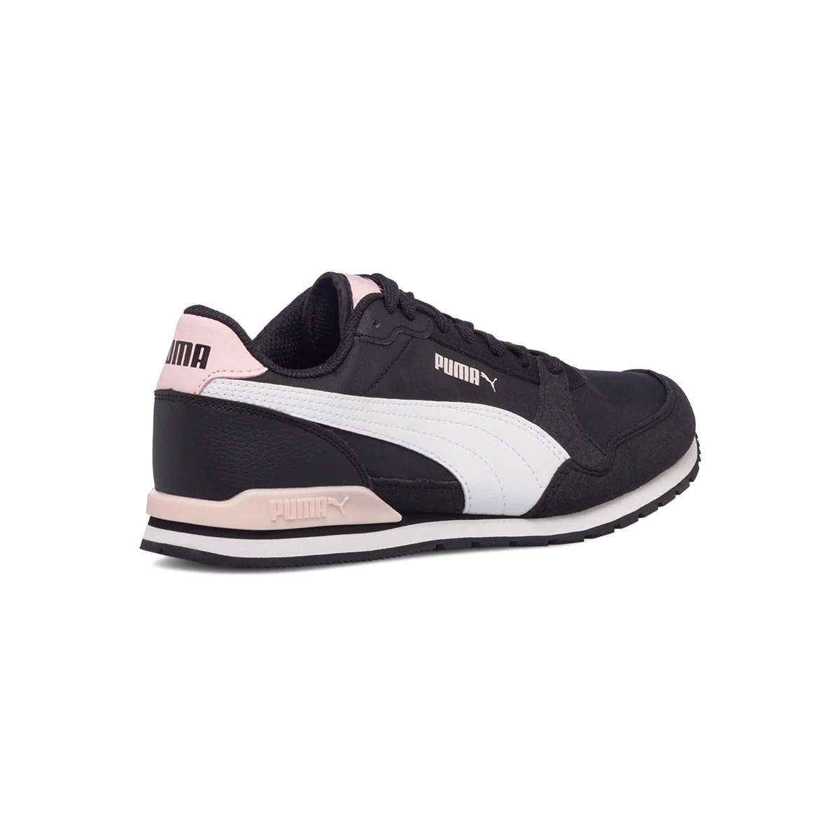 Scarpe da ginnastica nere da ragazza con logo laterale Puma ST Runner v3 NL Jr - Image 3