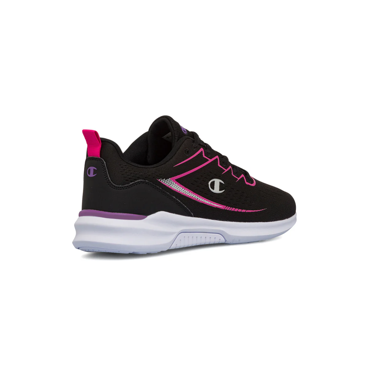 Scarpe da ginnastica nere da ragazzo con dettagli fucsia Champion Nimble G GS - Image 3