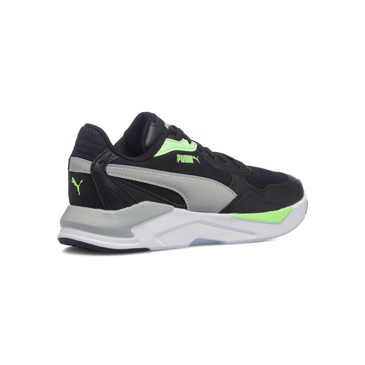 Scarpe da ginnastica nere da ragazzo con dettagli verdi Puma X-Ray Speed Lite Jr - Image 3