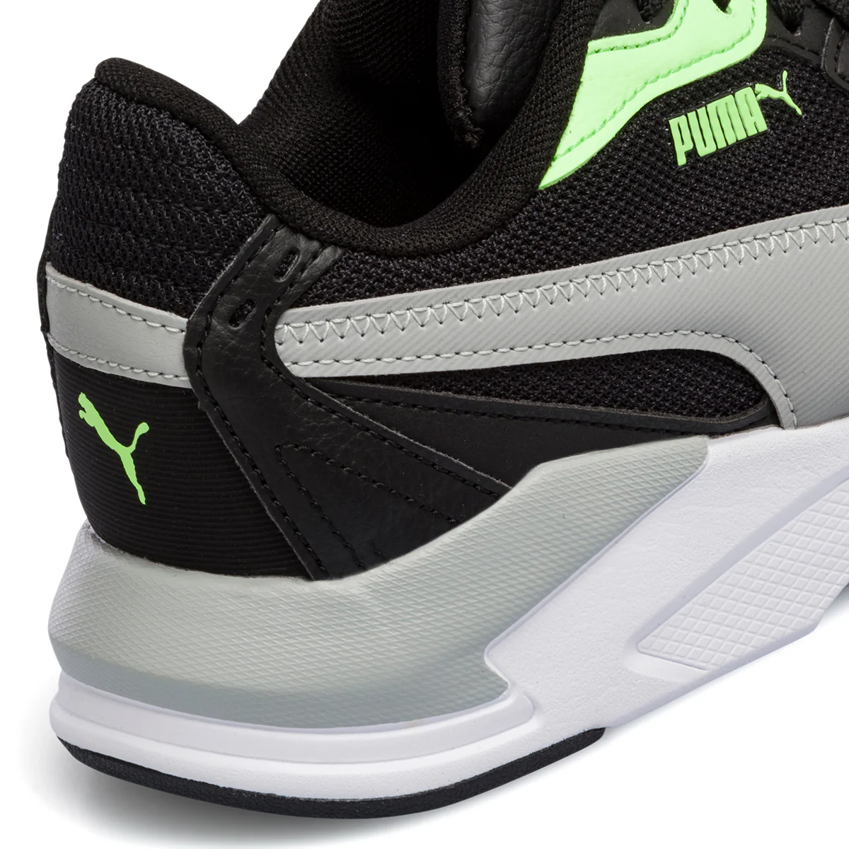 Scarpe da ginnastica nere da ragazzo con dettagli verdi Puma X-Ray Speed Lite Jr - Image 7