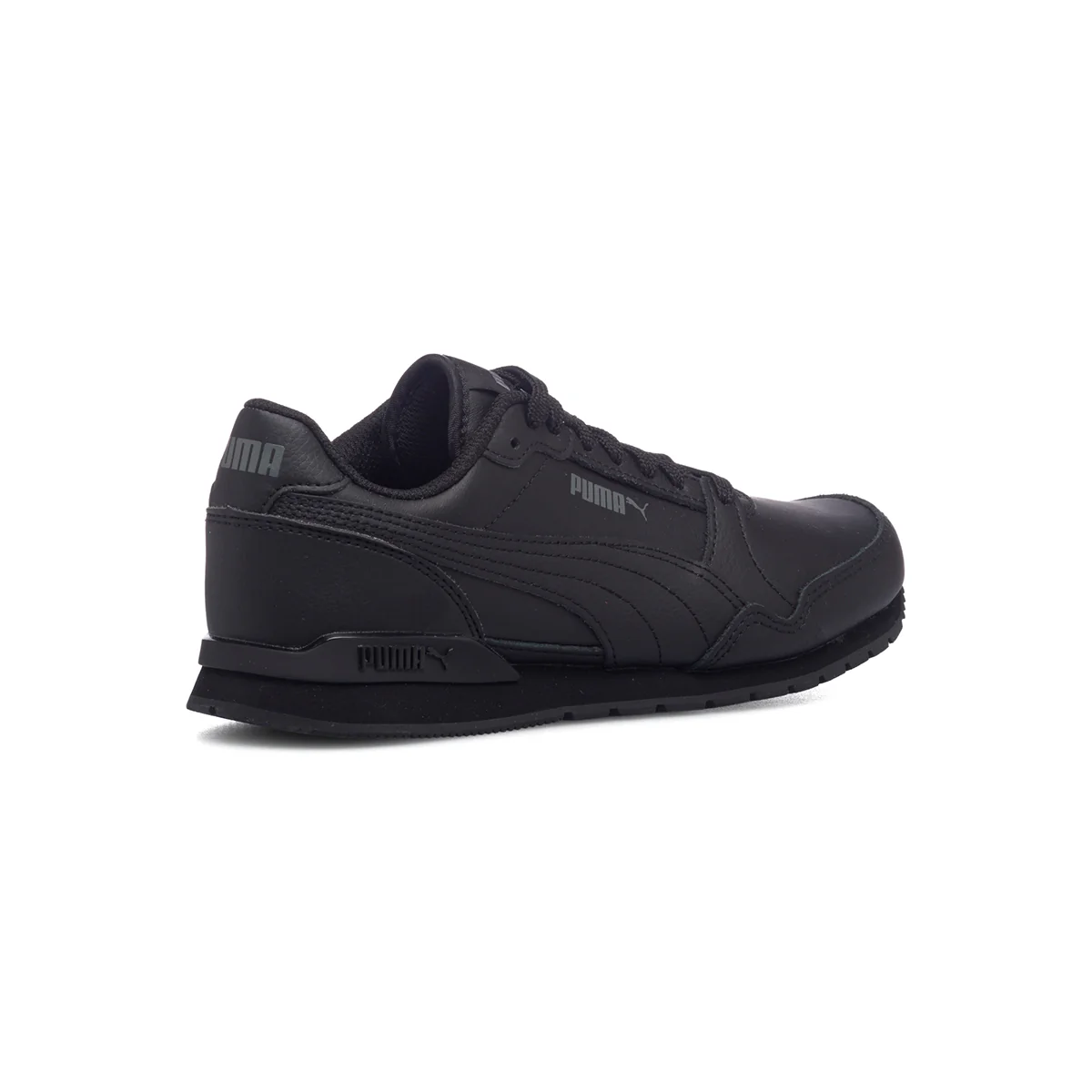 Scarpe da ginnastica nere da ragazzo con logo laterale Puma ST Runner v3 L Jr - Image 3