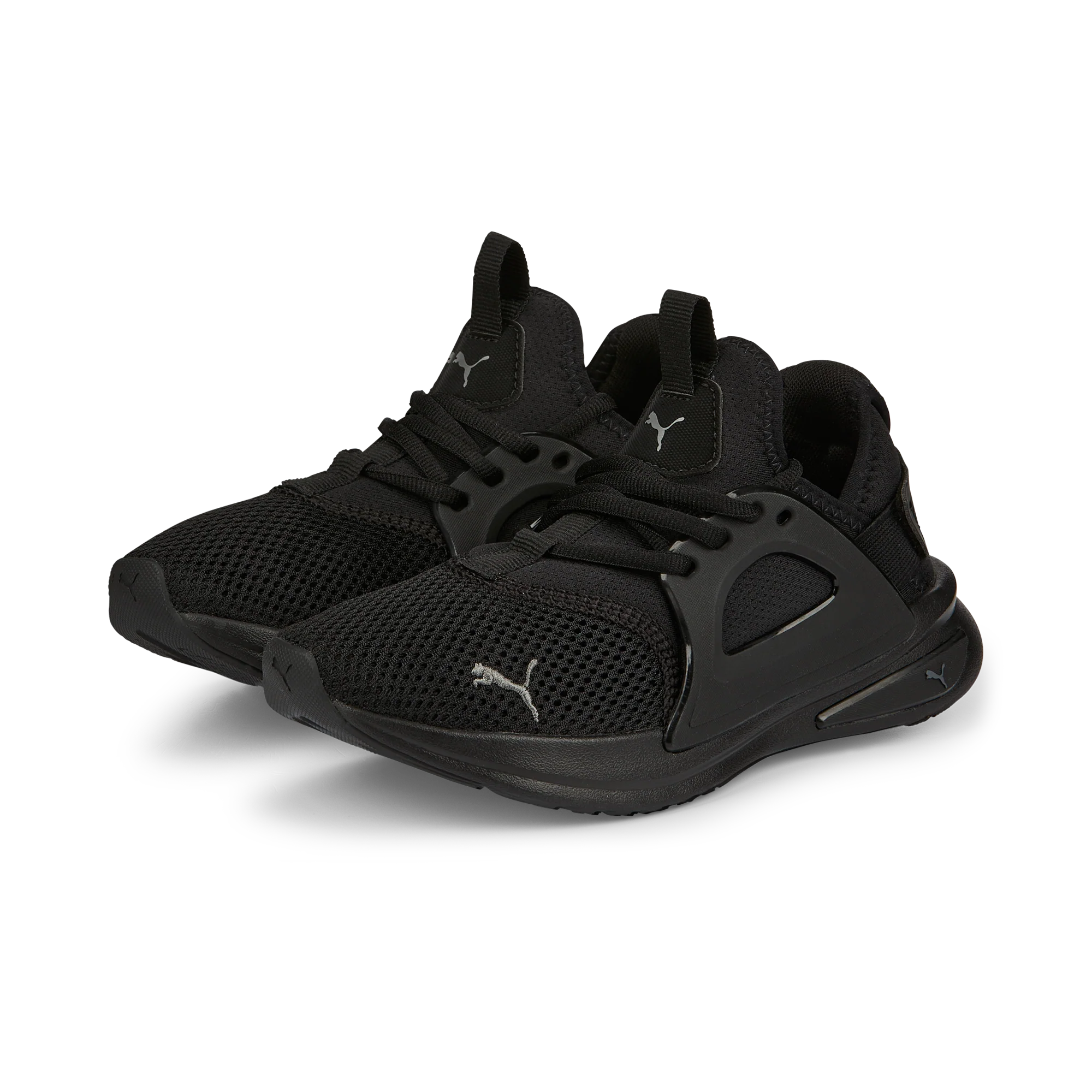 Scarpe da ginnastica nere da ragazzo con logo Puma Softride Enzo Evo Jr - Image 2
