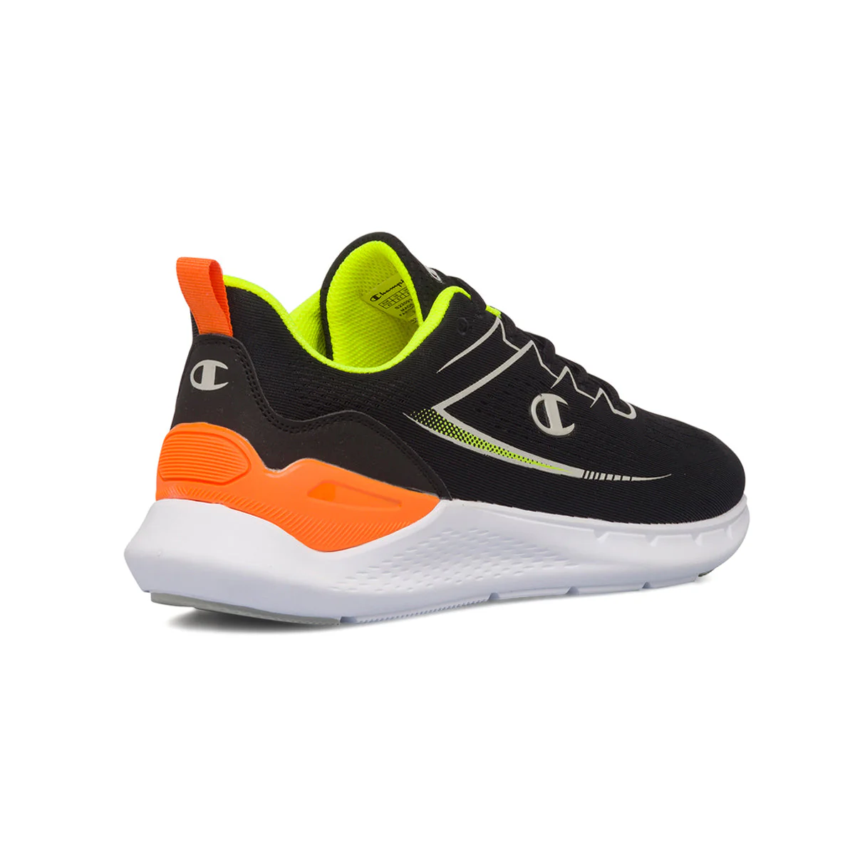 Scarpe da ginnastica nere da uomo con dettagli arancioni Champion Nimble - Image 3