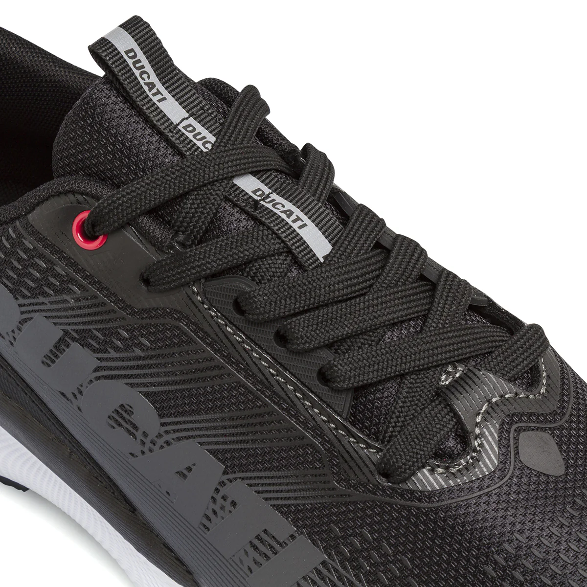 Scarpe da ginnastica Nere da Uomo con dettagli rossi Ducati - Image 4