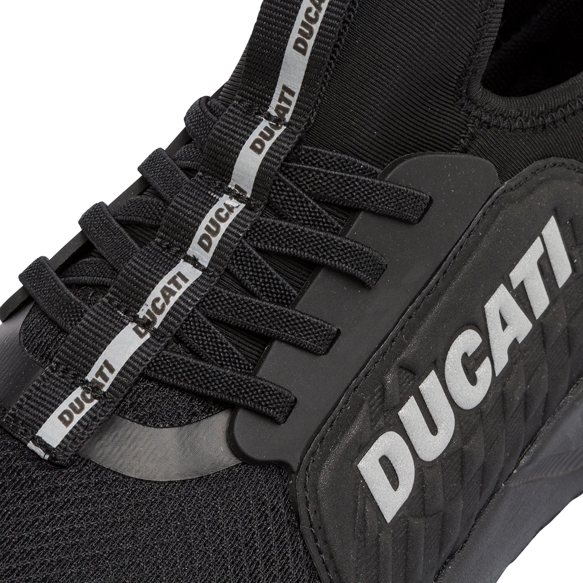 Scarpe da ginnastica nere da Uomo con logo in contrasto laterale Ducati - Image 4