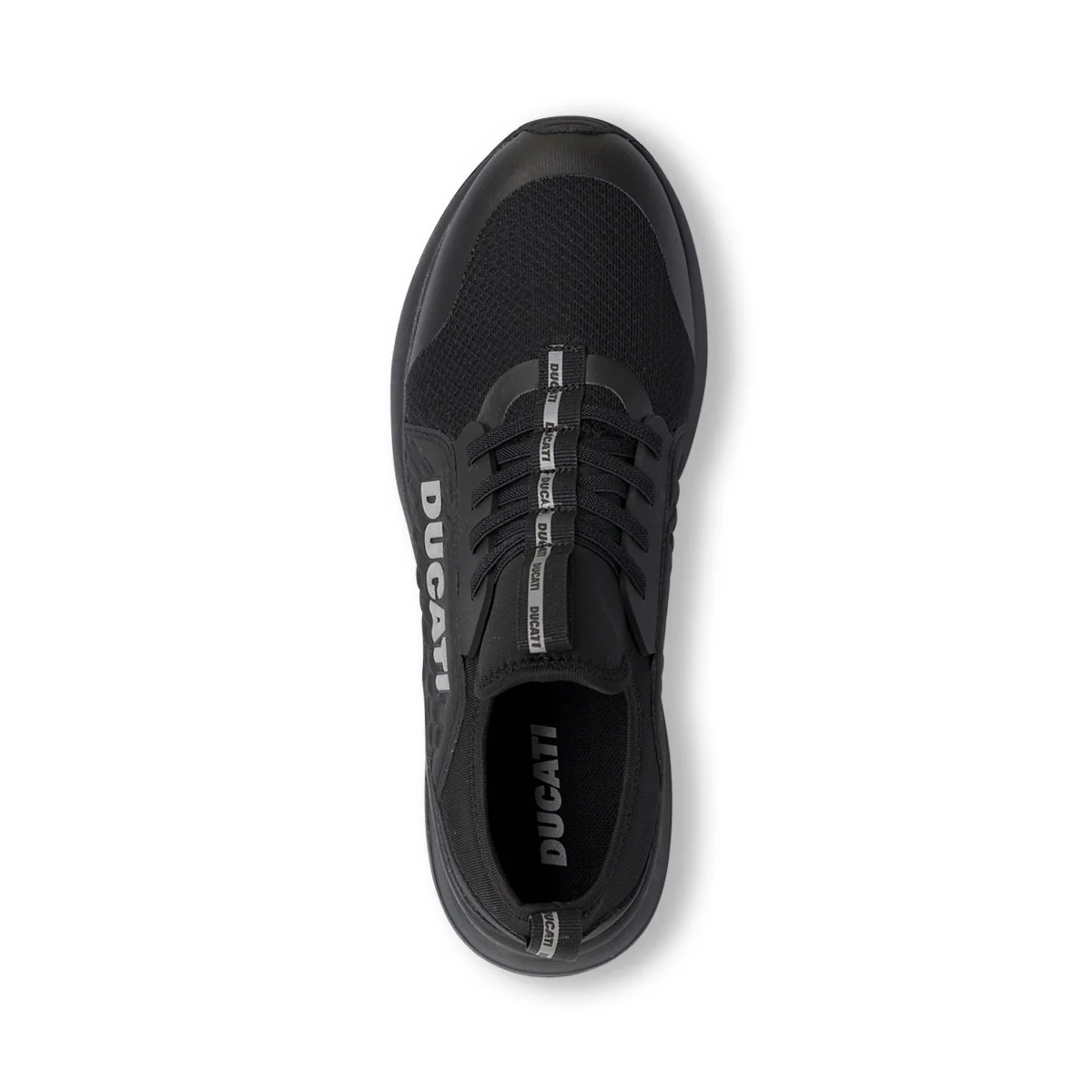 Scarpe da ginnastica nere da Uomo con logo in contrasto laterale Ducati - Image 5