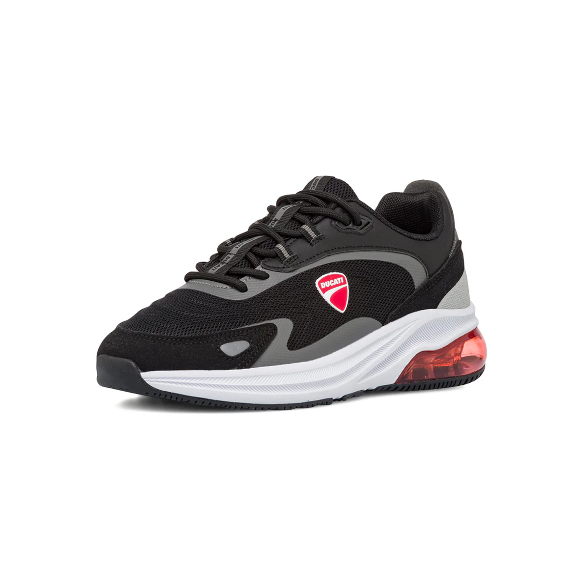 Scarpe da ginnastica nere da Uomo con logo laterale in contrasto Ducati - Image 2