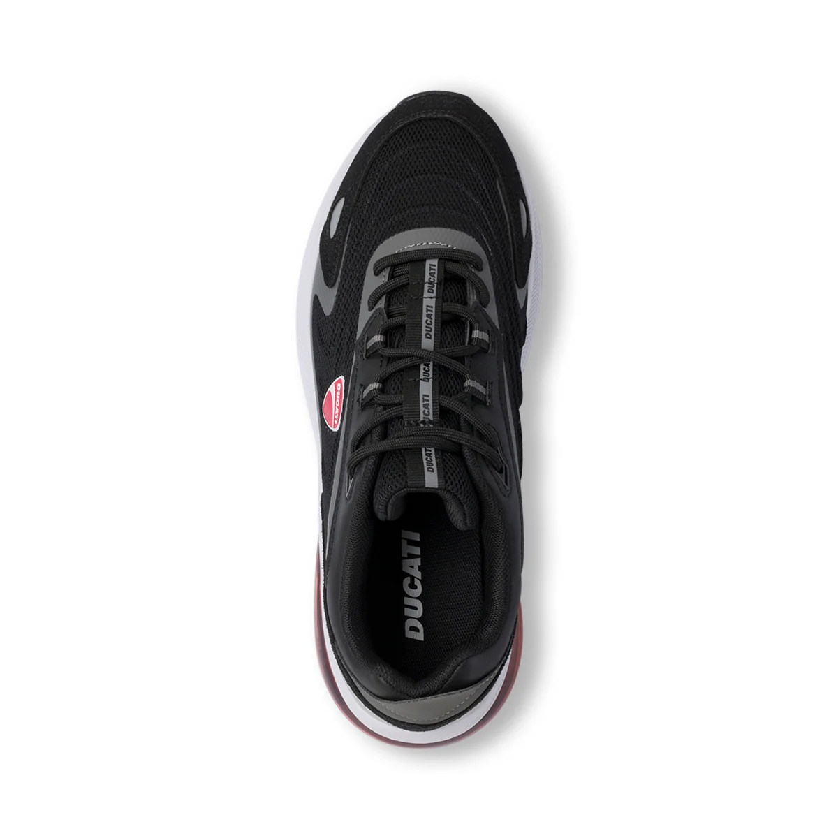 Scarpe da ginnastica nere da Uomo con logo laterale in contrasto Ducati - Image 6