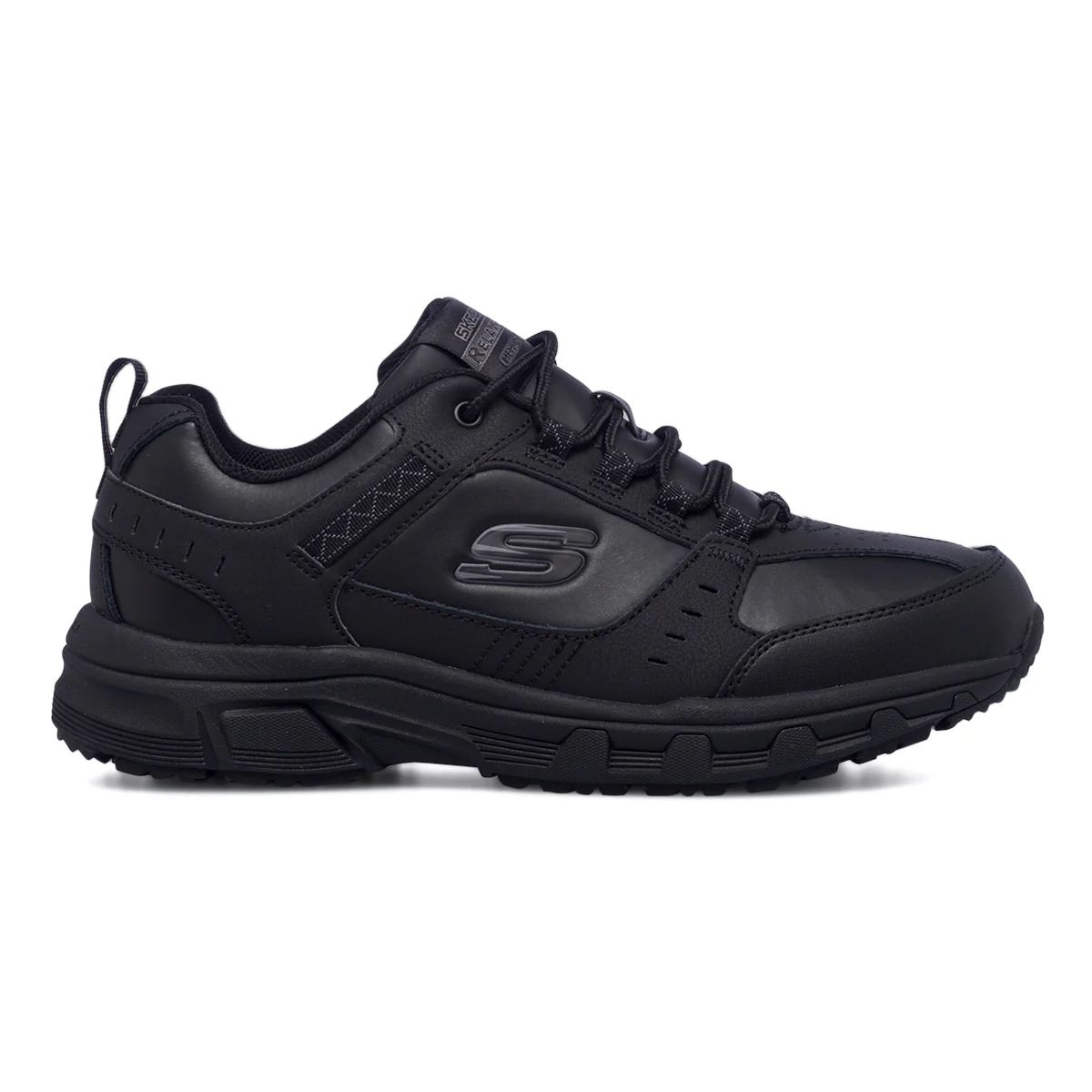Scarpe da ginnastica nere da uomo con soletta Memory Foam Skechers Oak Canyon