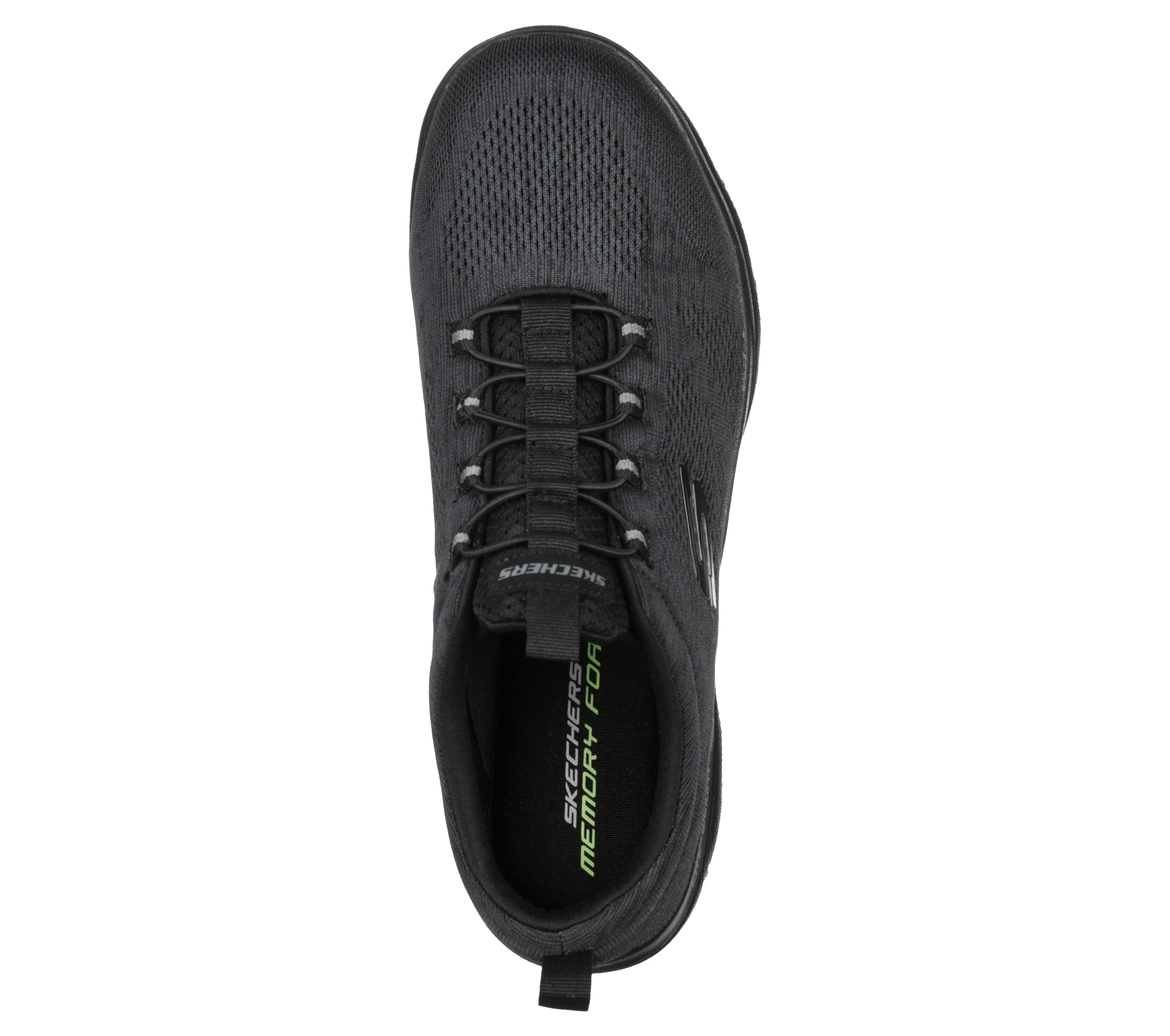 Scarpe da ginnastica nere da uomo con soletta Memory Foam Skechers Summits - Louvin - Image 3