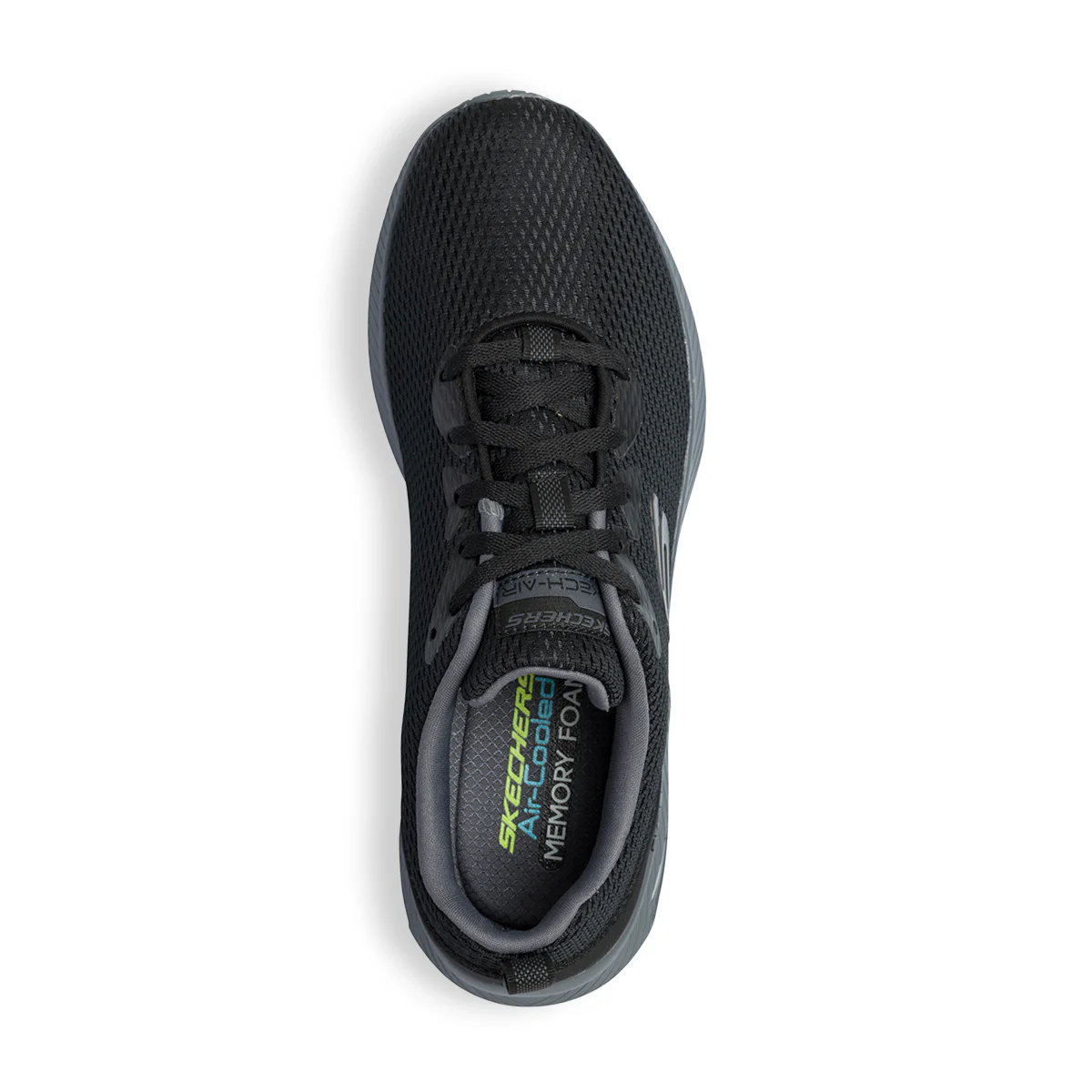 Scarpe da ginnastica nere da uomo con sottopiede Memory Foam Skechers Dyna-Air - Image 14