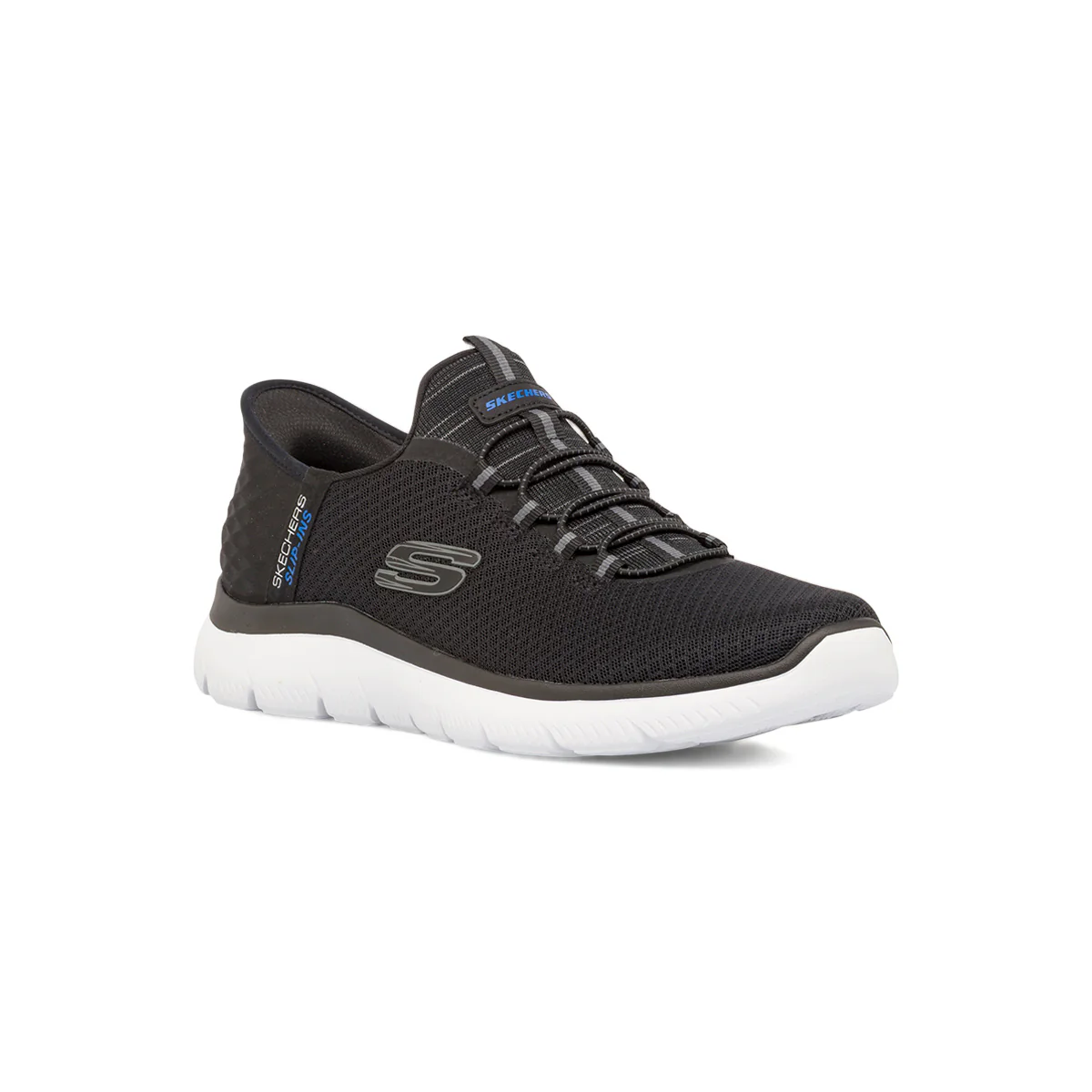 Scarpe da ginnastica nere da Uomo in Memory Foam Skechers Slip-Ins Air Cooled - Image 2