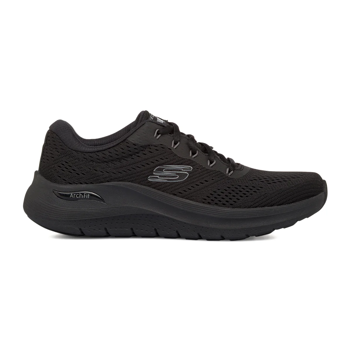 Scarpe da ginnastica nere da Uomo Skechers Arch Fit in memory foam