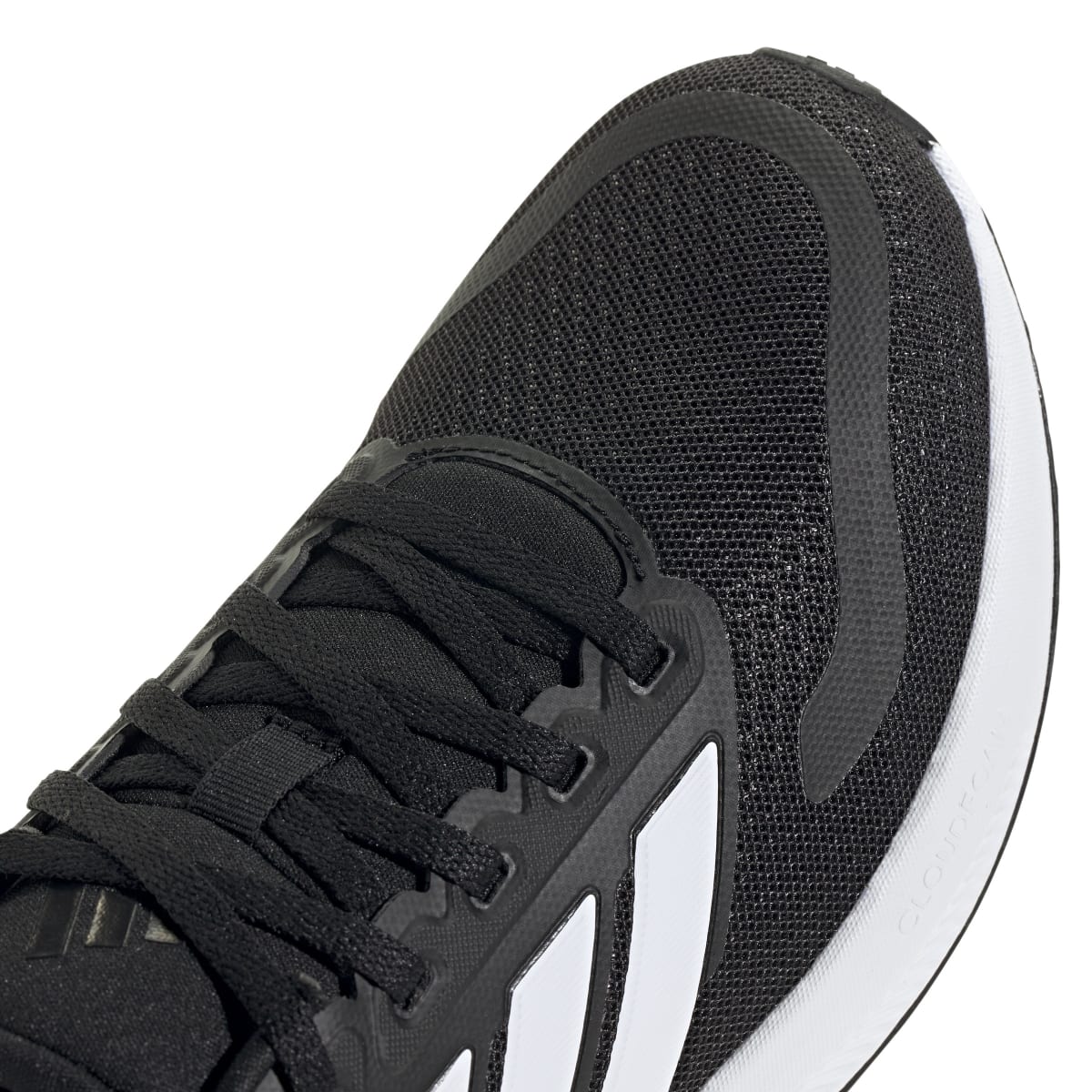 Scarpe da ginnastica nere e bianche da ragazzo con logo adidas Runfalcon 5 - Image 10