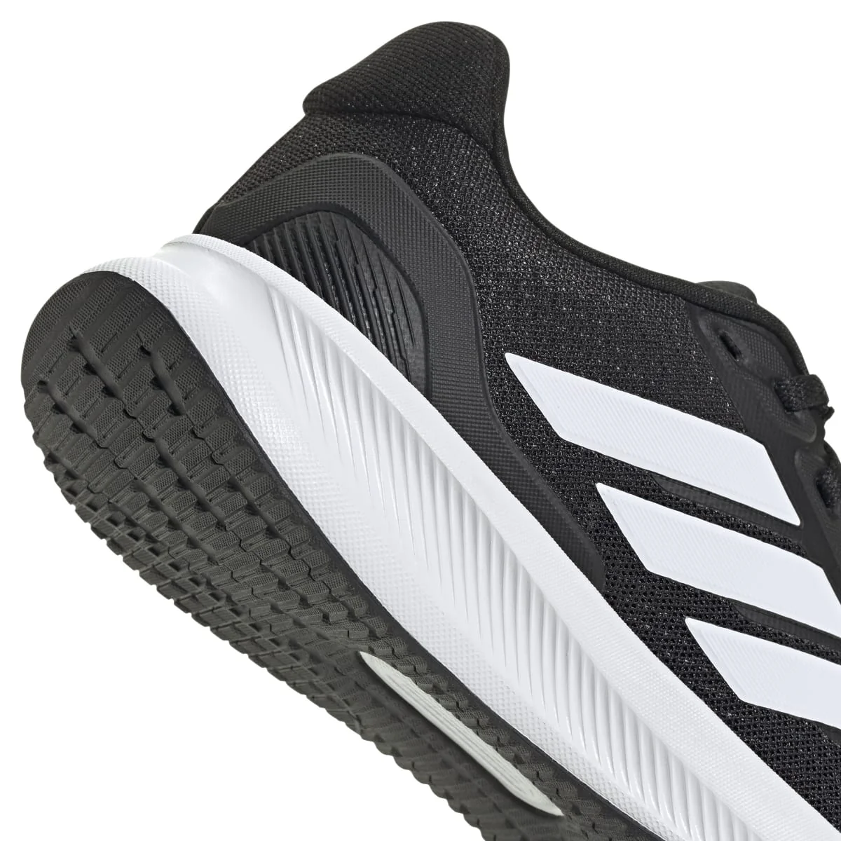 Scarpe da ginnastica nere e bianche da ragazzo con logo adidas Runfalcon 5 - Image 11