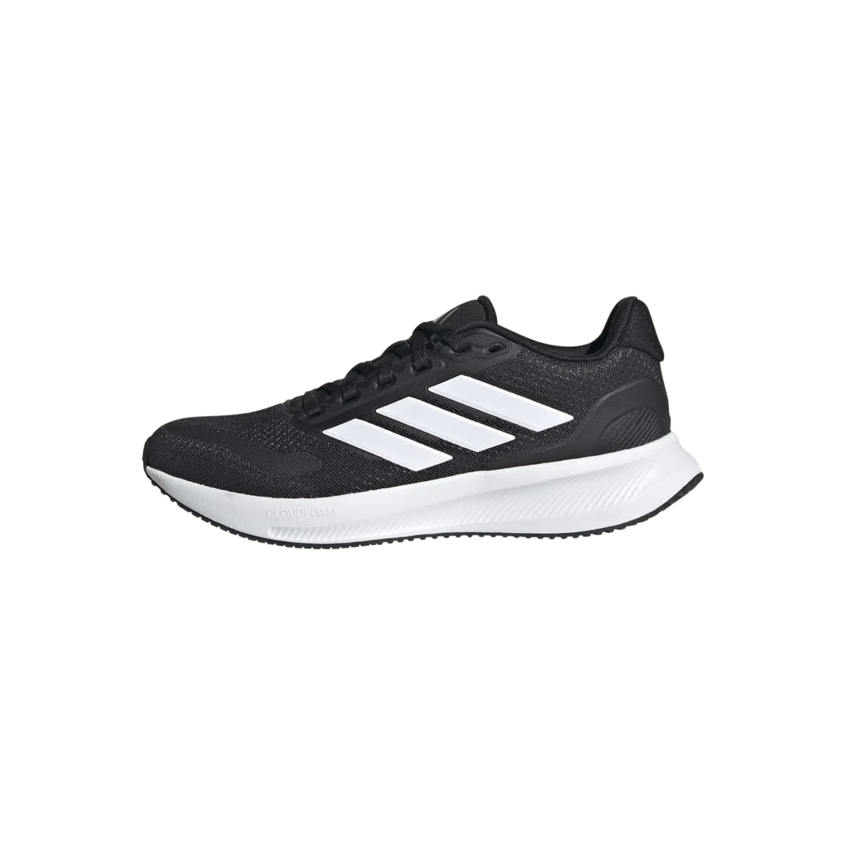 Scarpe da ginnastica nere e bianche da ragazzo con logo adidas Runfalcon 5 - Image 3