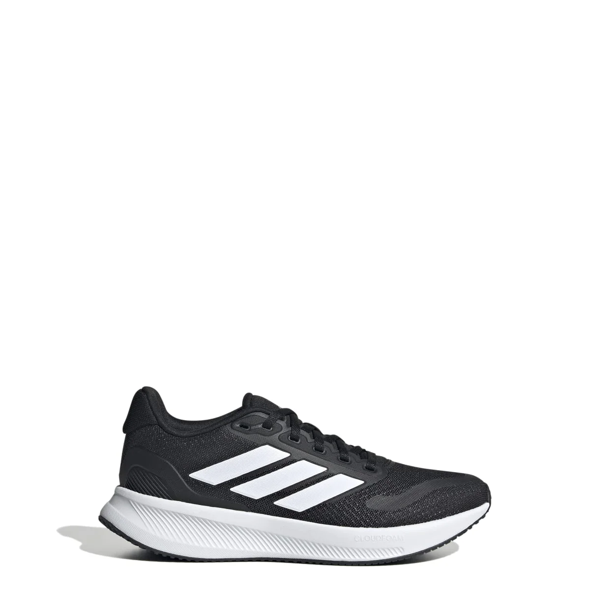 Scarpe da ginnastica nere e bianche da ragazzo con logo adidas Runfalcon 5 - Image 4