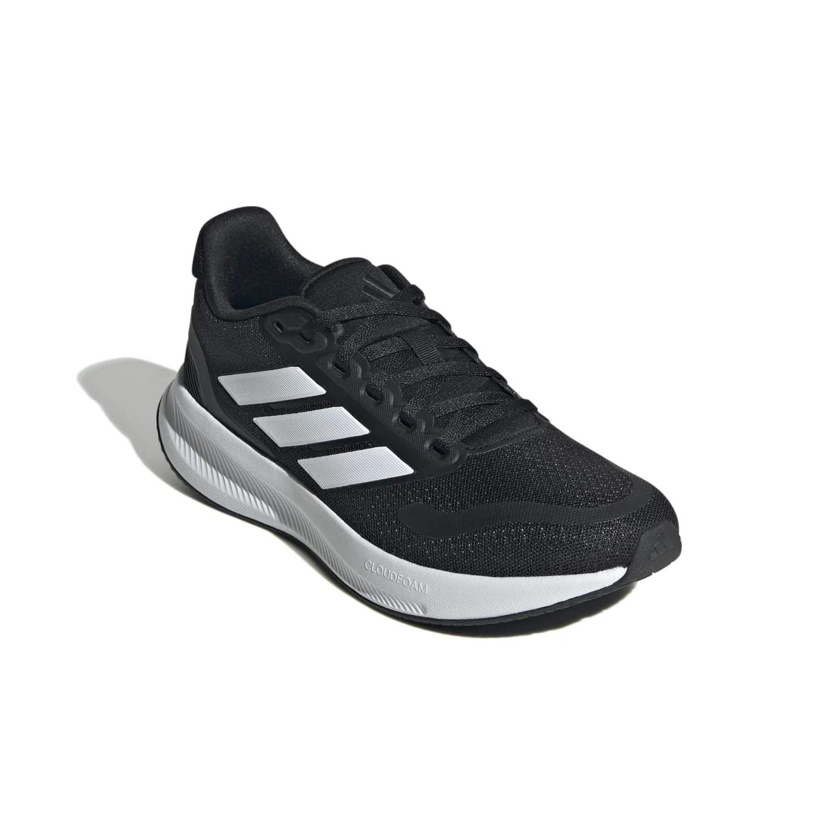 Scarpe da ginnastica nere e bianche da ragazzo con logo adidas Runfalcon 5 - Image 8