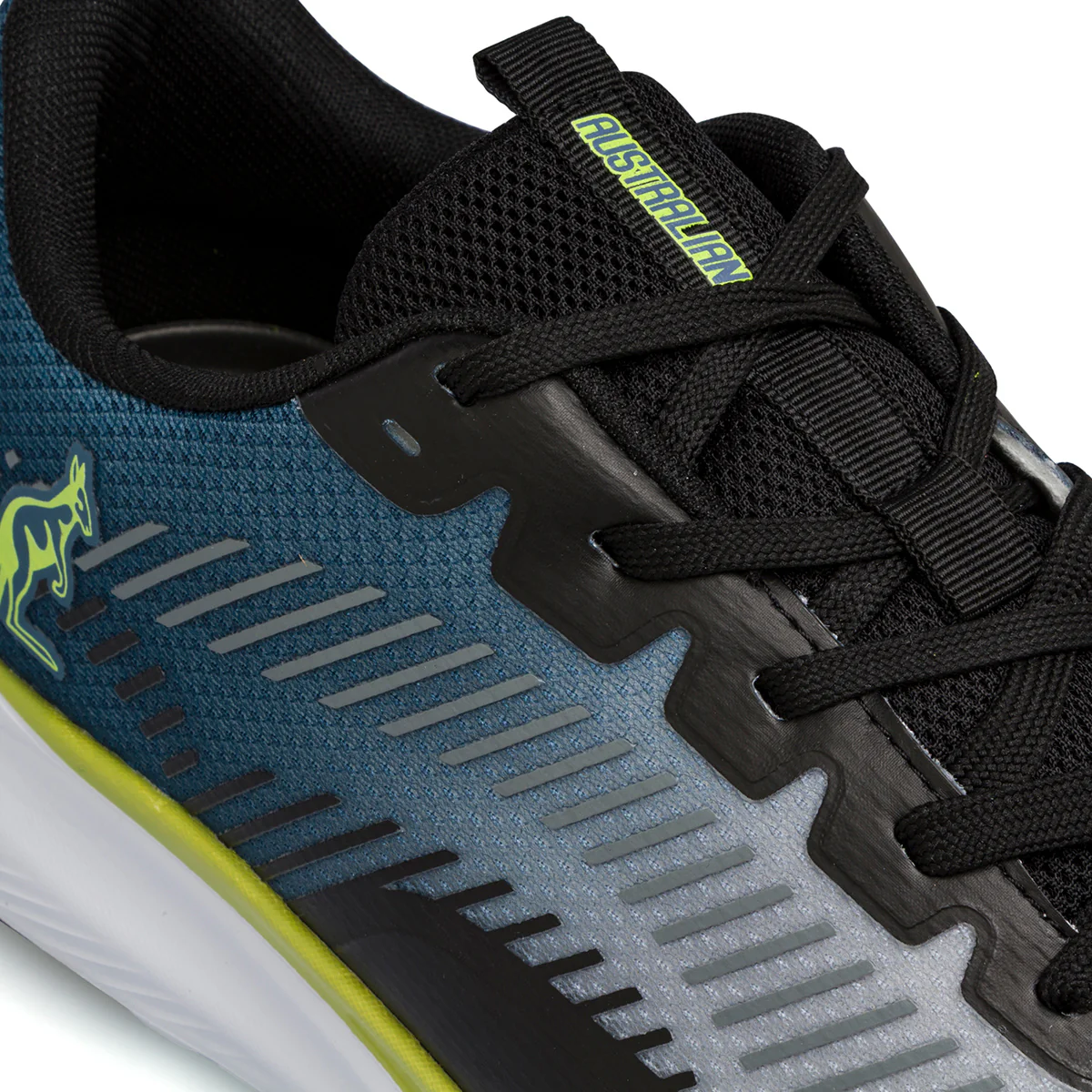 Scarpe da ginnastica nere e blu con dettagli verdi da Uomo Australian - Image 5