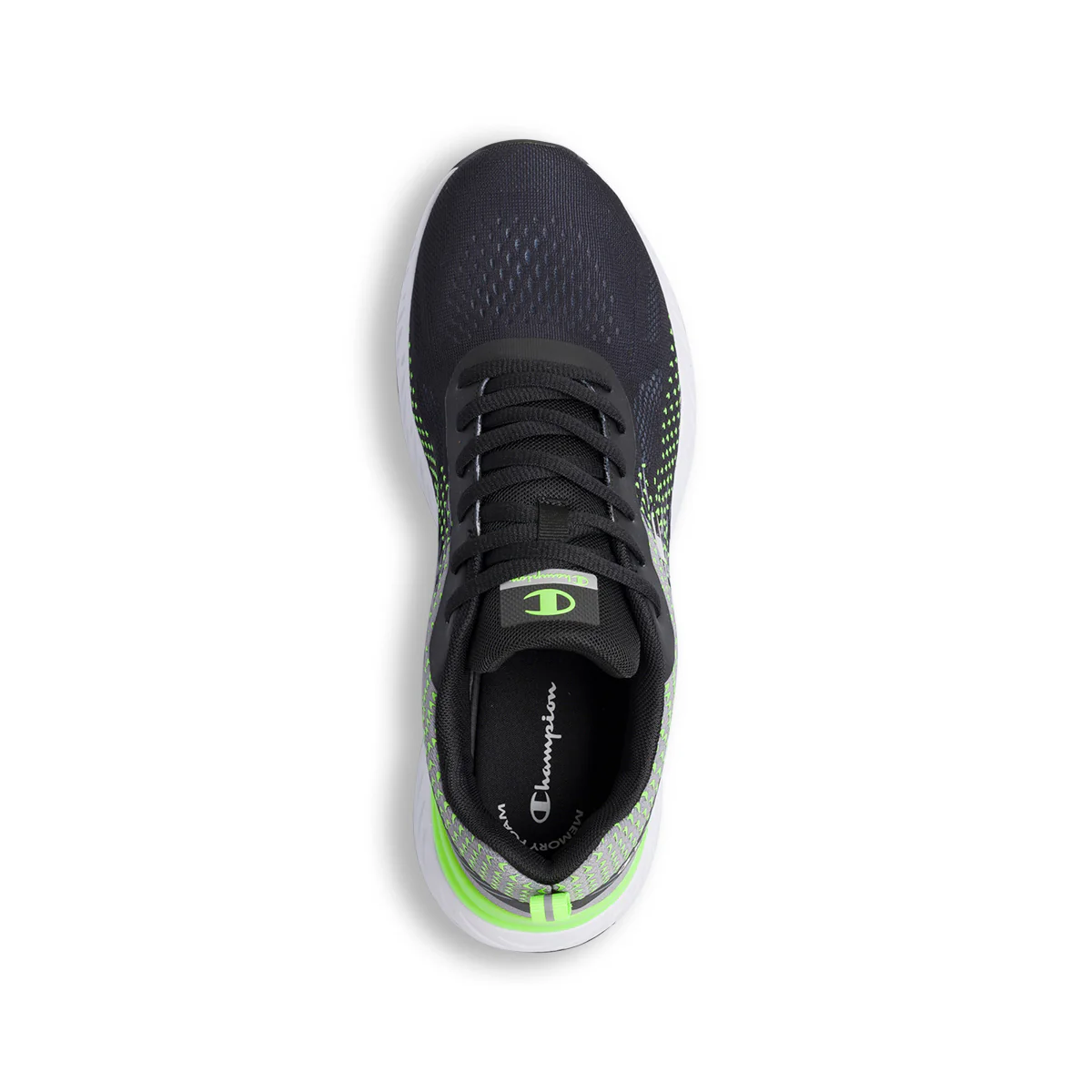 Scarpe da ginnastica nere e grigie da uomo con dettagli verdi Champion Bold 3 - Image 7