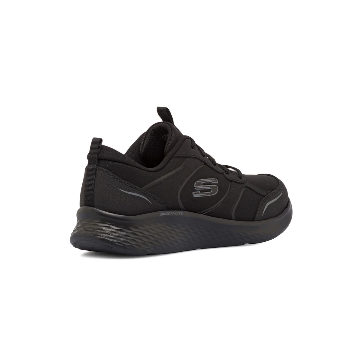 Scarpe da ginnastica nere in pelle con sottopiede Memory Foam Skech Lite Pro - Image 3