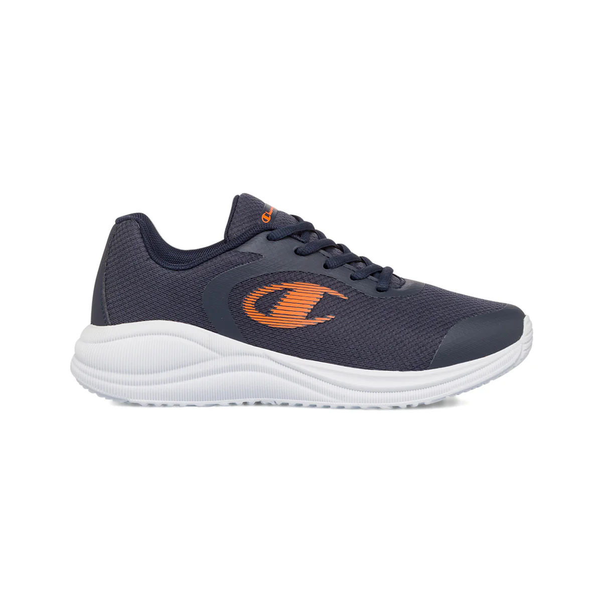 Scarpe da ginnastica ragazza blu con dettaglio arancione Champion Syphon Engage