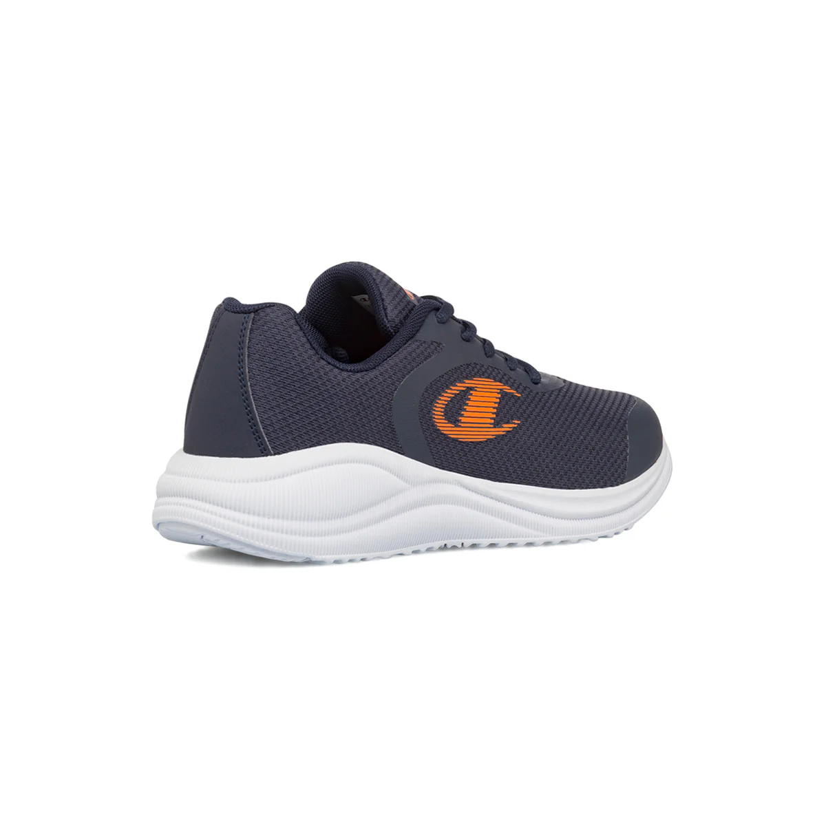 Scarpe da ginnastica ragazza blu con dettaglio arancione Champion Syphon Engage - Image 3